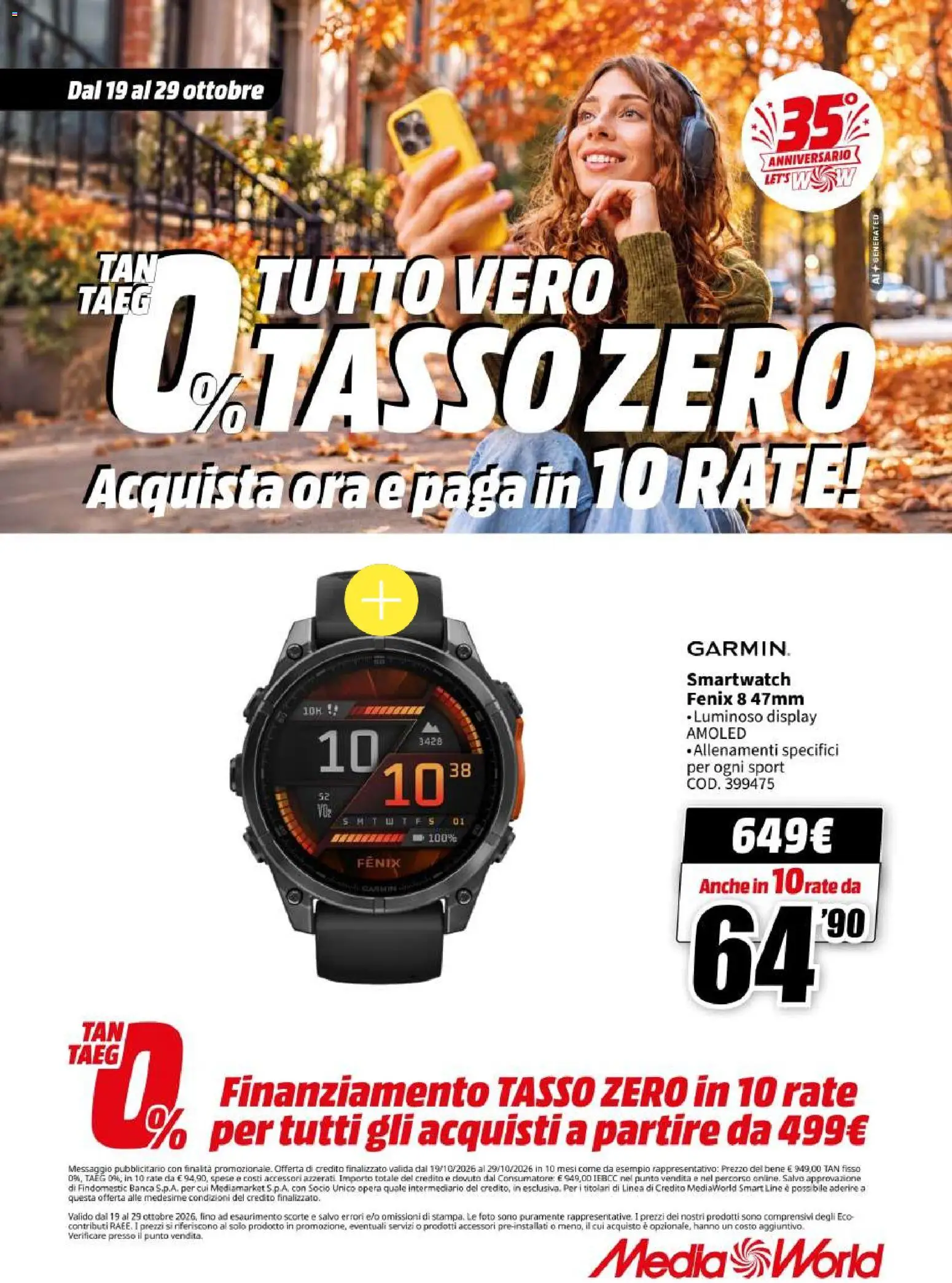 Volantino Media World del 19/10/2026 | Pagina: 13 | Prodotti: Smartwatch