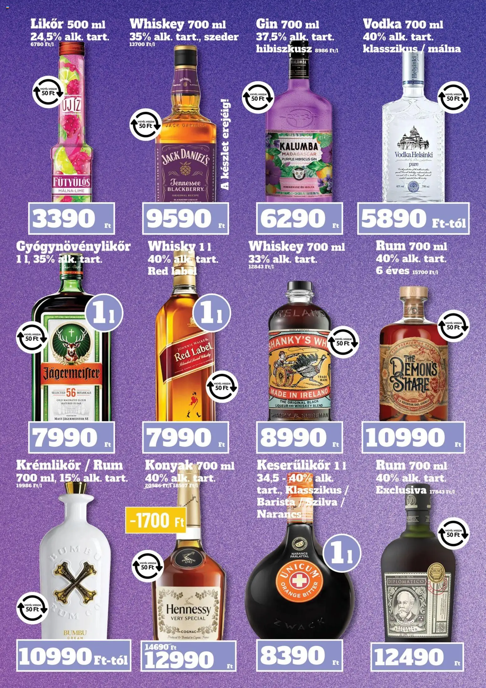 Family Diszkont akciós ujság - amely érvényes a következő dátumtól: 04.06.2026 | Oldal: 19 | Termékek: Jägermeister, Whiskey, Likőr, Só