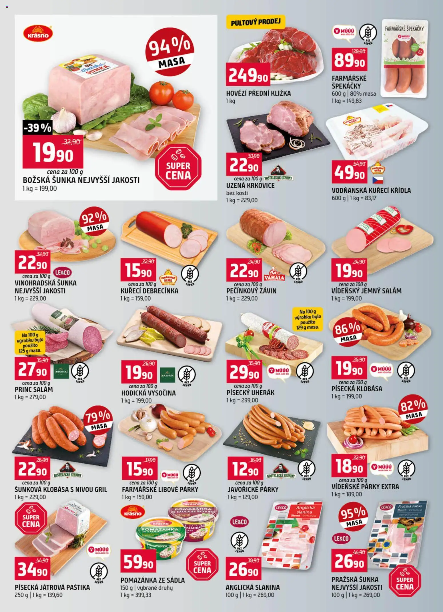 Terno leták od 26.08.2026 | Strana: 2 | Produkty: Pražská šunka, Pomazánka, Slanina, Paštika