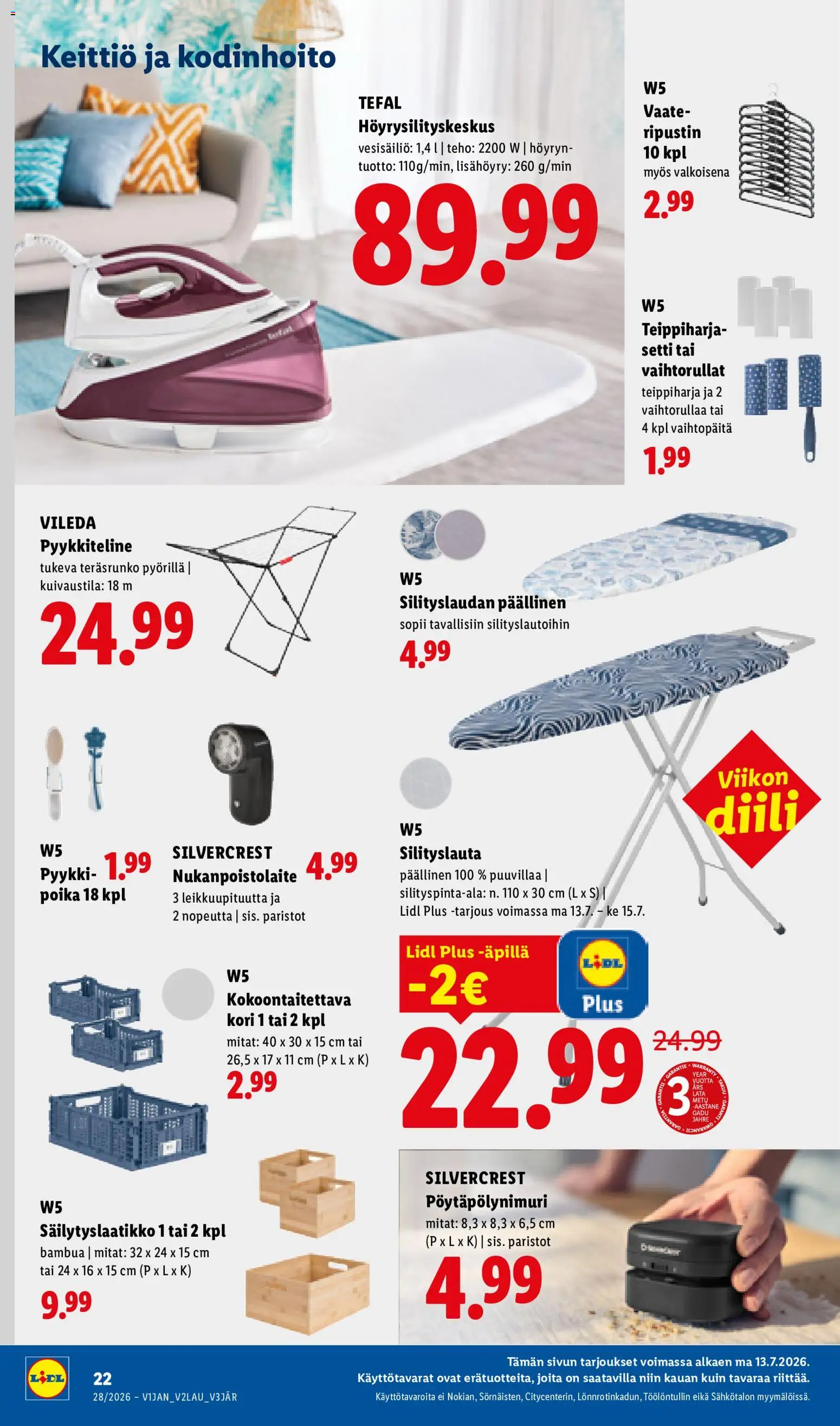 Lidl tarjoukset – voimassa 09/07/2026 alkaen | Sivu: 28