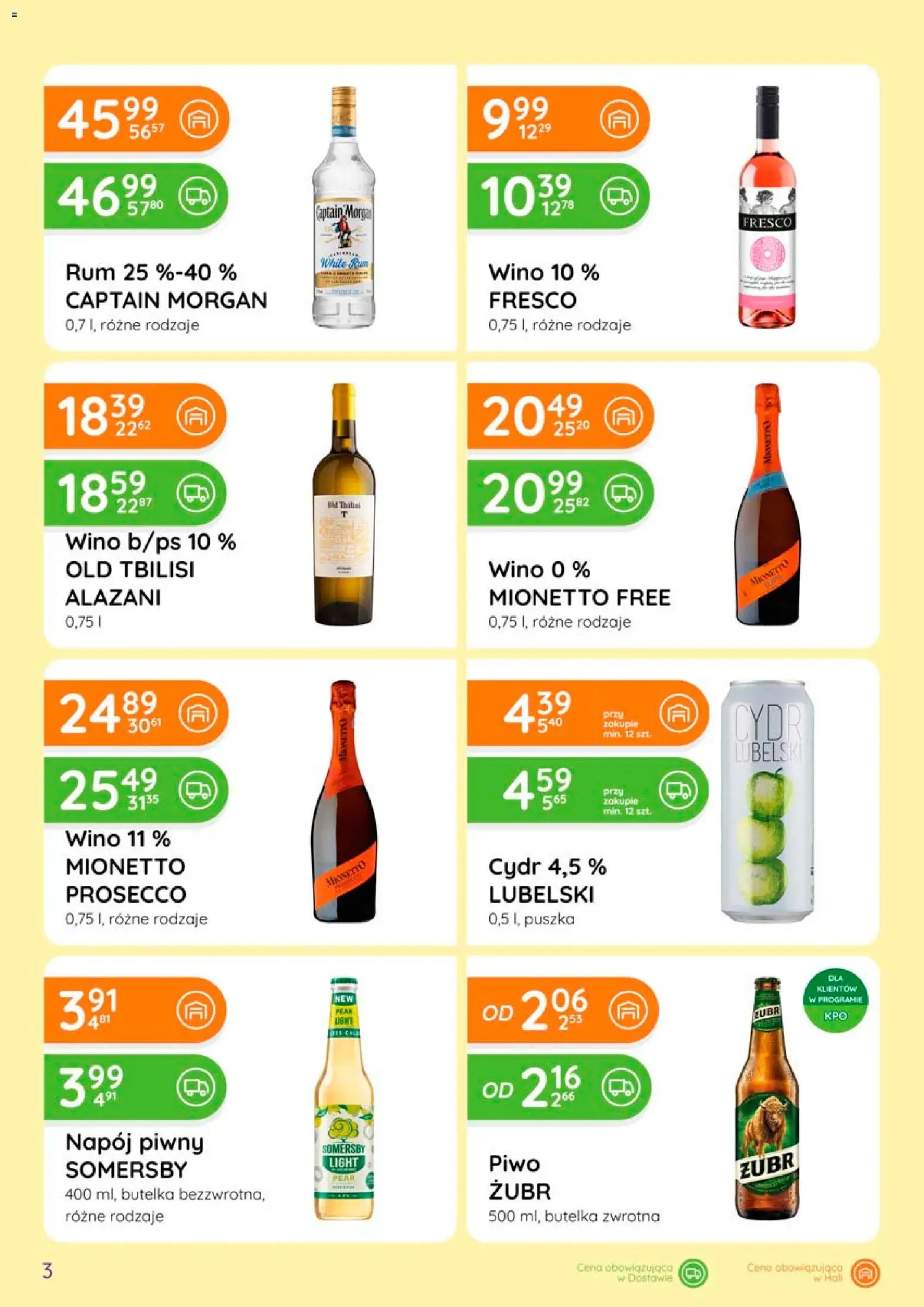 Eurocash gazetka - Ofensywa Alkoholowa od 16.07.2026 | Strona: 3 | Produkty: Cydr, Captain Morgan, Fresco, Prosecco