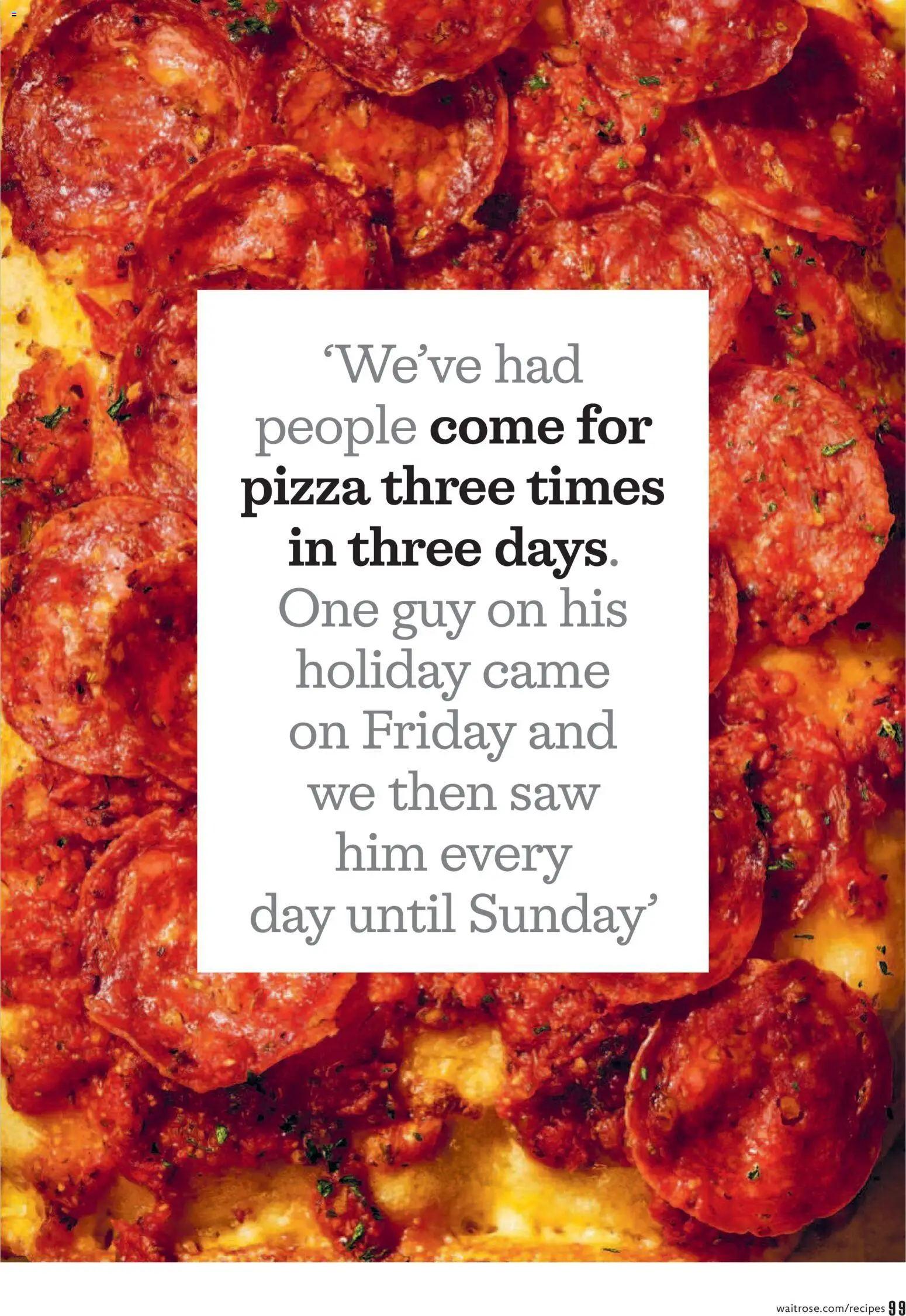 {H1} | Page: 99 | Products: Pizza