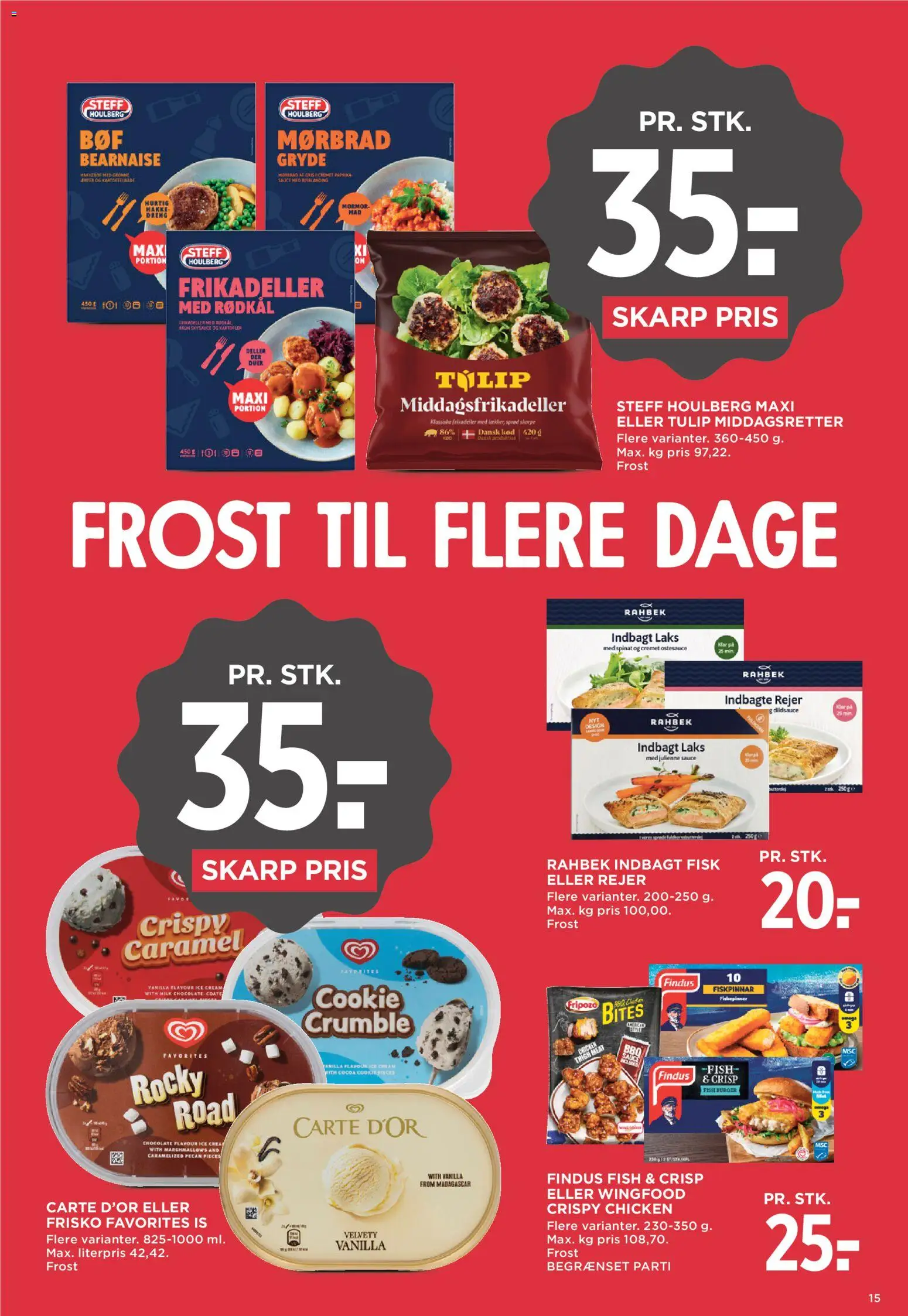 Meny tilbudsavis – gyldig fra 23/10/2026 | Side: 23 | Produkter: Fisk, Rødkål, Is, Spinat