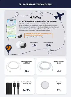 Anteprima del volantino Unieuro volantino Apple valido a partire dal 04.05.2026 | Pagina: 4 | Prodotti: Altoparlante, Valigia, Cavo, Borsa