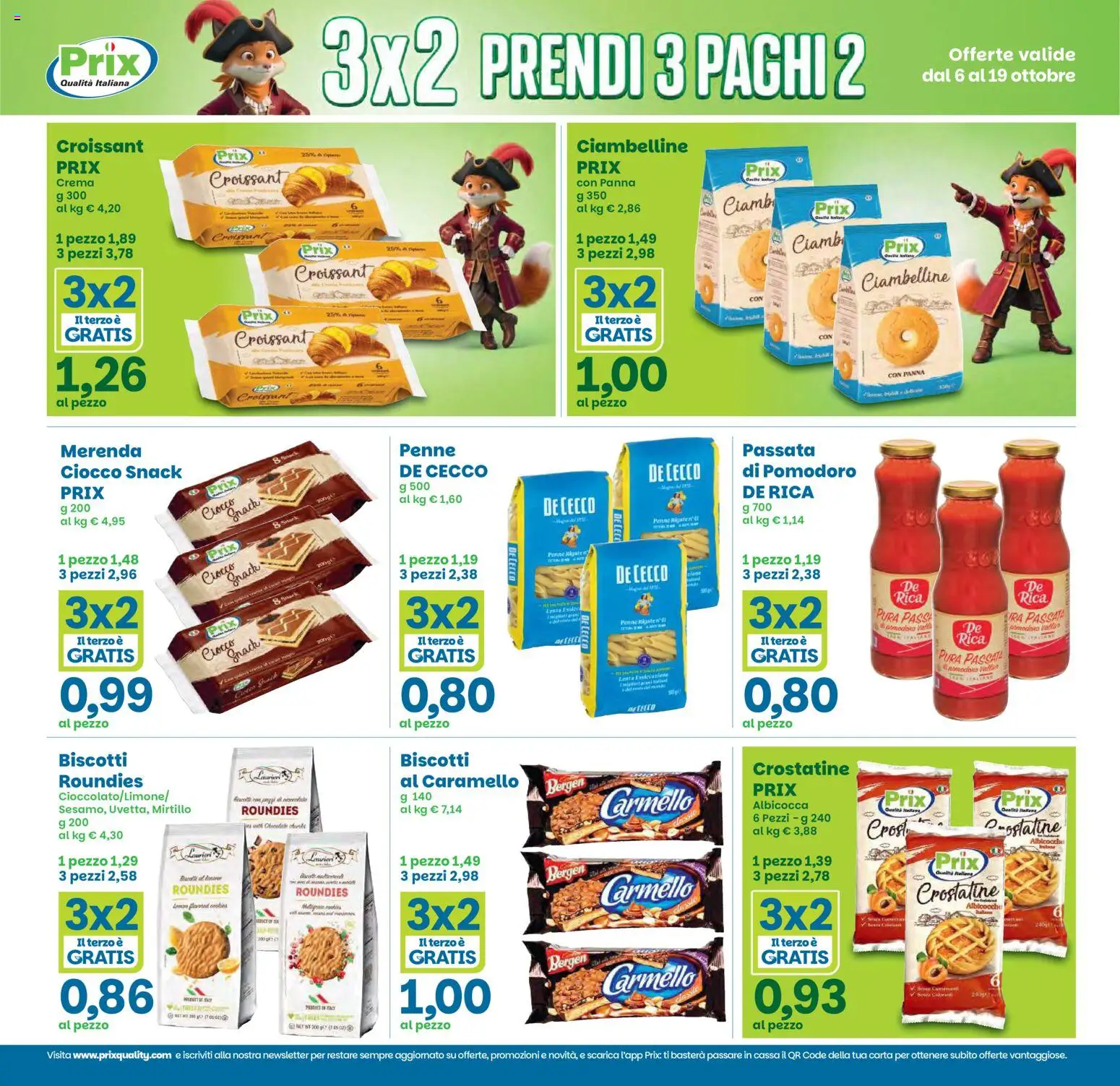 Volantino Prix del 06/10/2026 | Pagina: 7 | Prodotti: Crema, Panna, Biscotti, Ceci