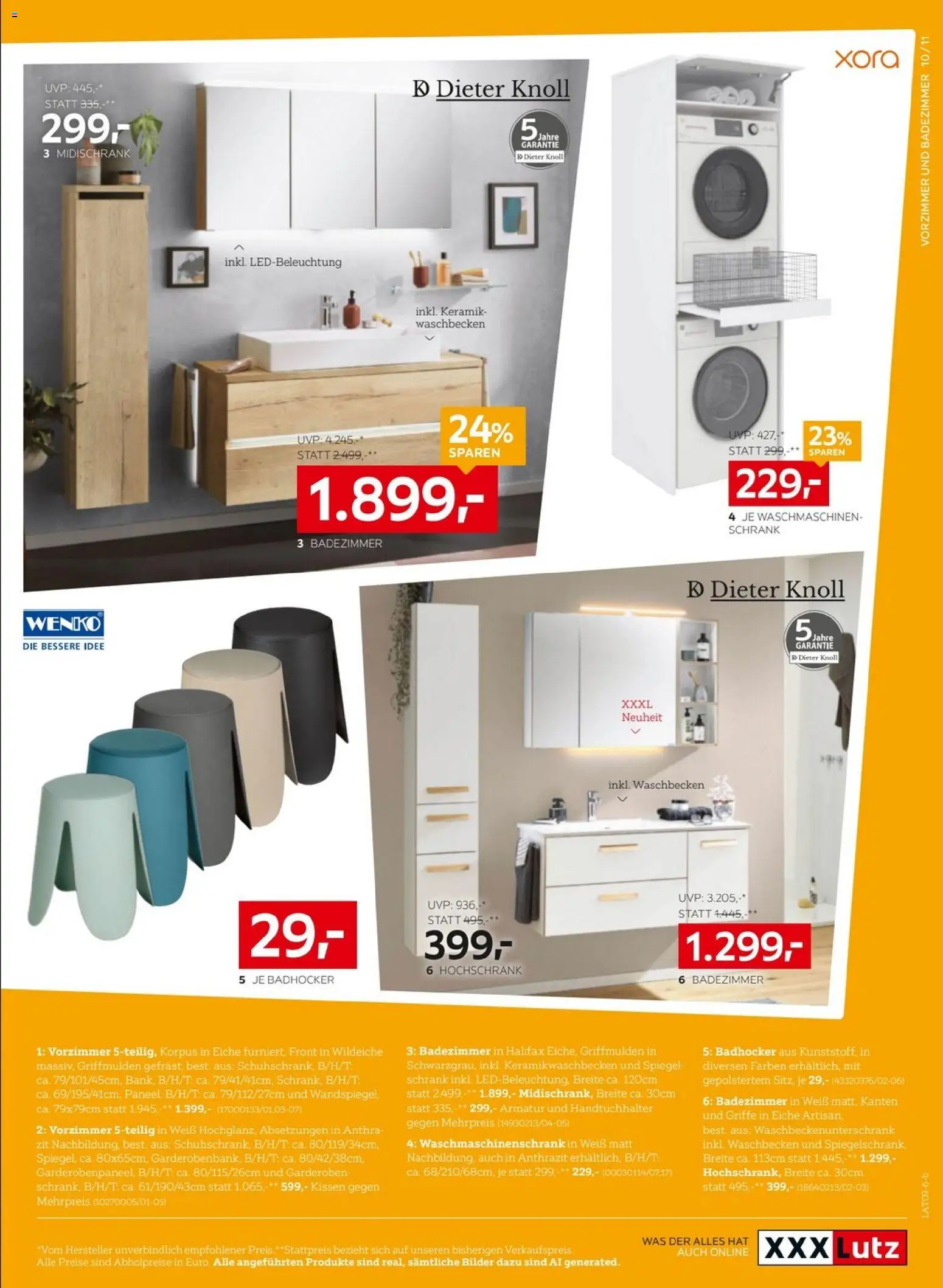 XXXLutz Gönn's dir schön gültig ab 08.09.2026 | Seite: 11 | Produkte: Kissen, Schrank, Waschbecken, Spiegel