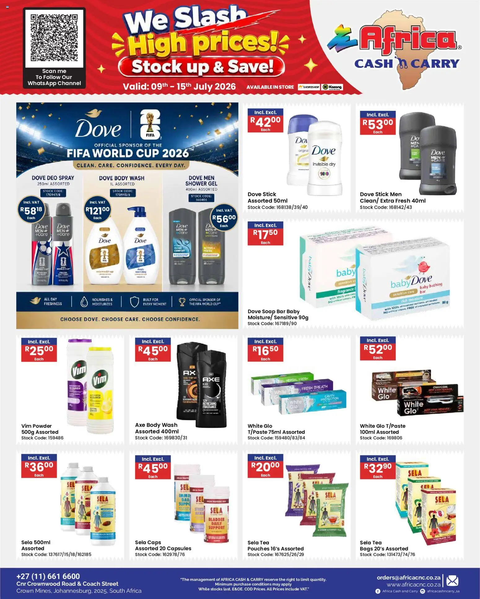 New Africa Cash & Carry catalogue – valid from 09/07/2026 | Page: 7 | Products: Shower, Fragrance, Stock, Shower gel