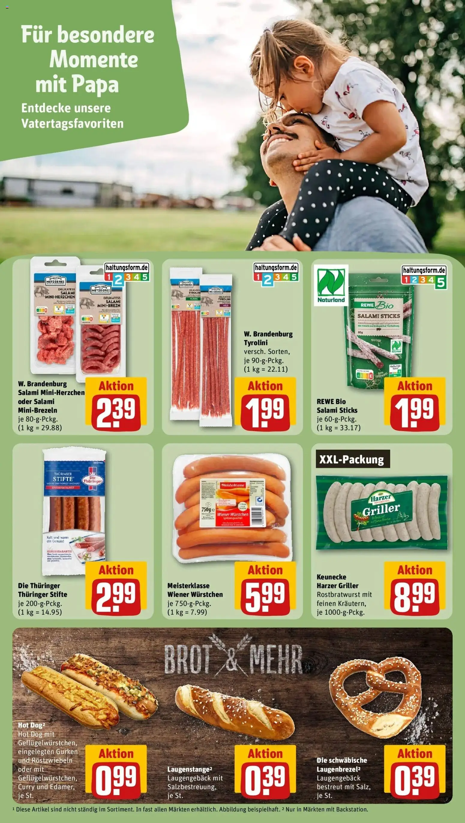 Rewe Prospekt Berlin / Tiergarten	 – gültig ab 04.05.2026 | Seite: 23 | Produkte: Wiener wurstchen, Brot, Griller, Gurken