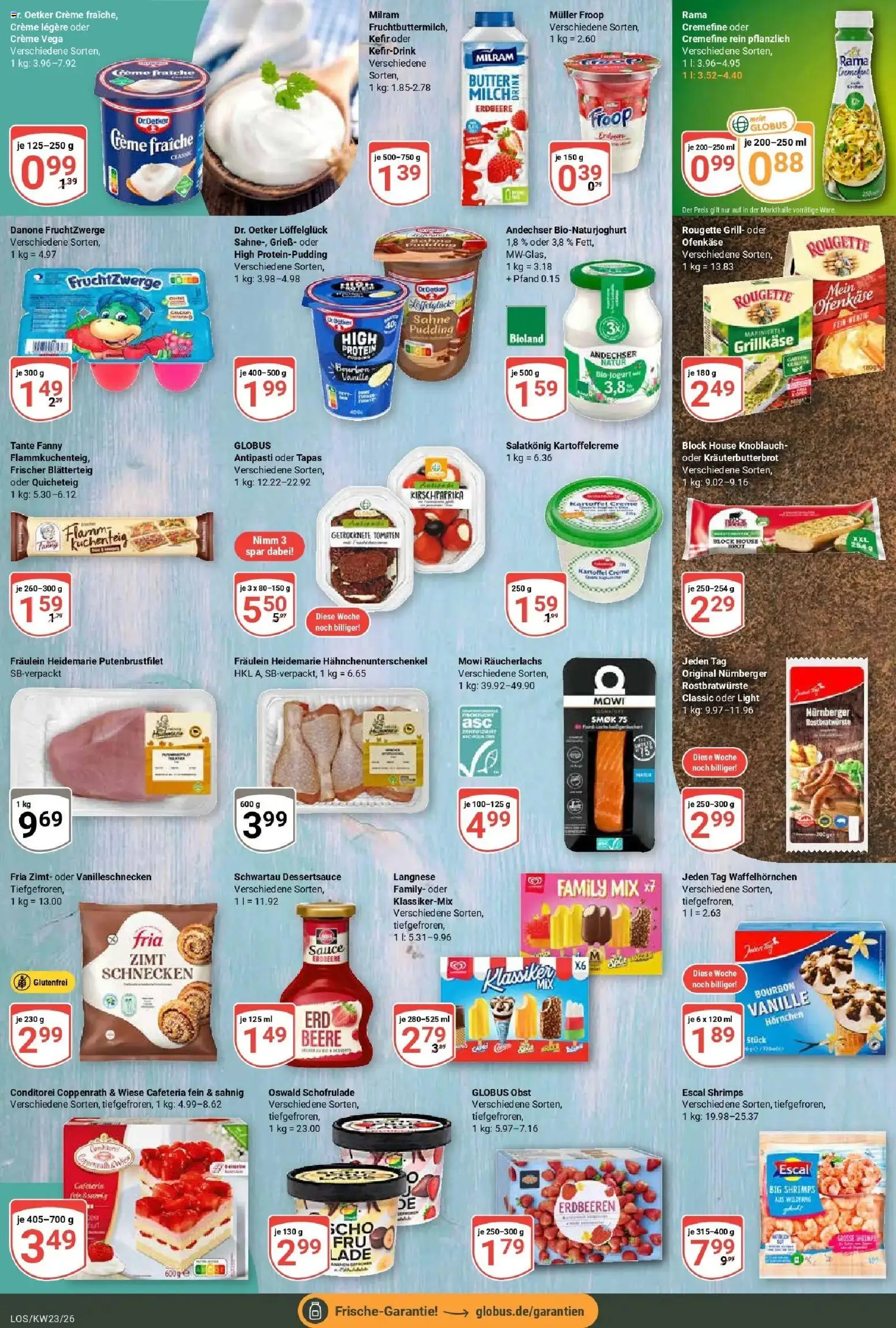 Globus Prospekt Losheim Am See – gültig ab 01.06.2026 | Seite: 11 | Produkte: Butter, Fruchtzwerge, Creme, Milram