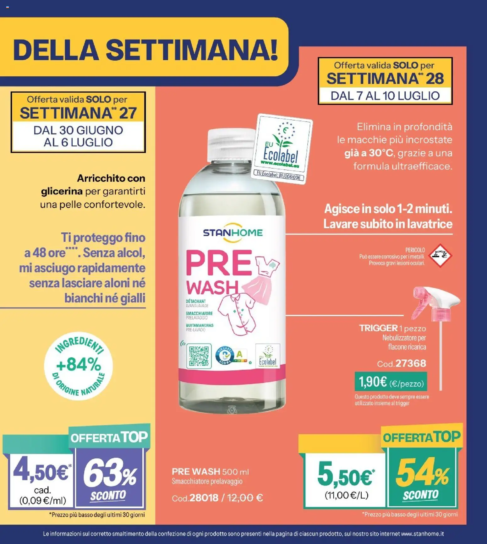 Volantino Stanhome del 23/06/2026 | Pagina: 4 | Prodotti: Smacchiatore, Top, Lavatrice, Nebulizzatore