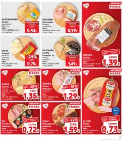 JÄGER Trapist, kravlji sir, polutvtrdi, 40% m.m., 100 g, MPC 2.5.2025=9,9€, (=1 kg 7,50€) - Pregled kataloga iz trgovine Kaufland, vrijedi od 30.09.2026 | Stranica: 19