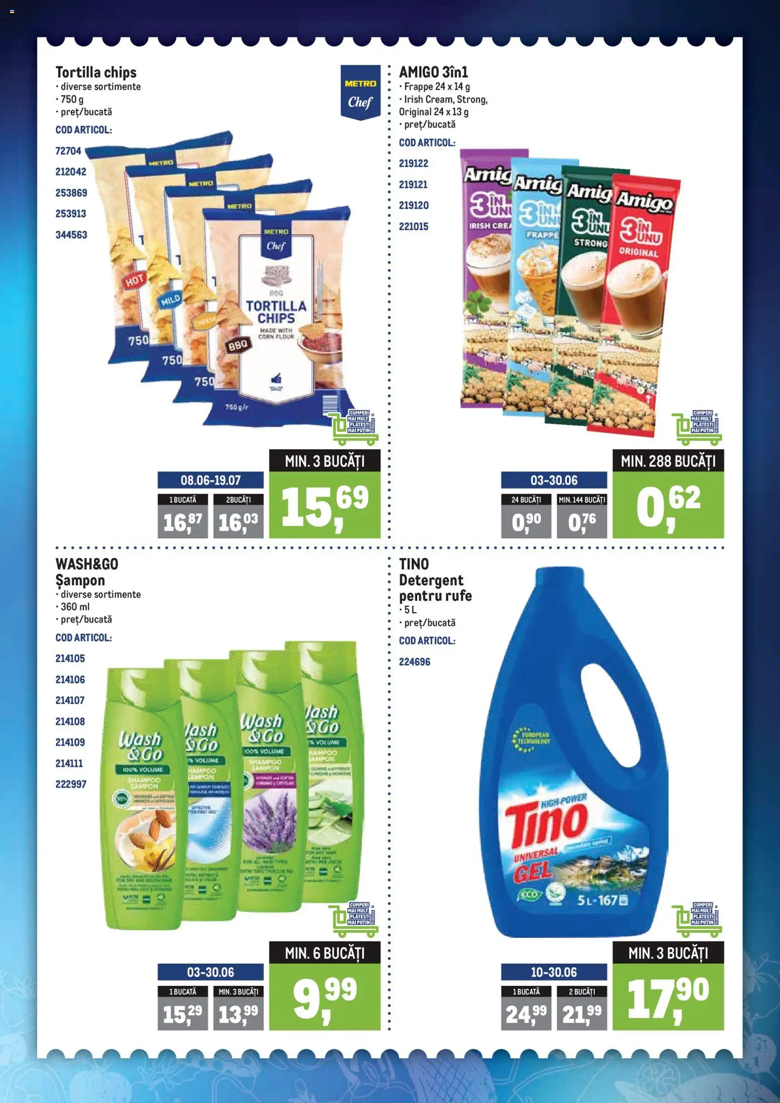 Noul catalog Metro – valabil de la 08.06.2026 | Pagină: 3 | Produse: Șampon, Detergent