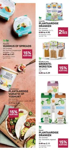 Ekoplaza folder - Voorbeeld van een folder van Ekoplaza, geldig van 23-09-2026 | Pagina: 13 | Producten: Yoghurt, Plantaardige dranken, Hummus, Dranken