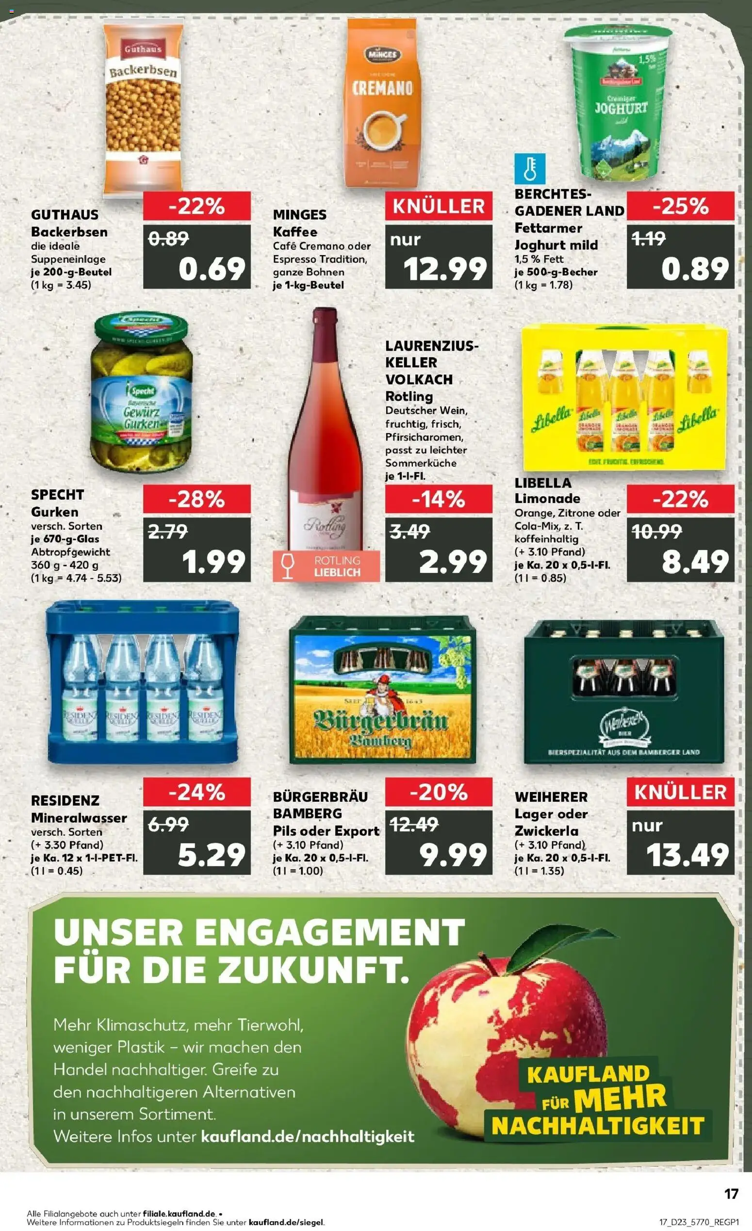 Kaufland Prospekt Bamberg – gültig ab 01.06.2026 | Seite: 24 | Produkte: Kaffee, Pils, Limonade, Gurken