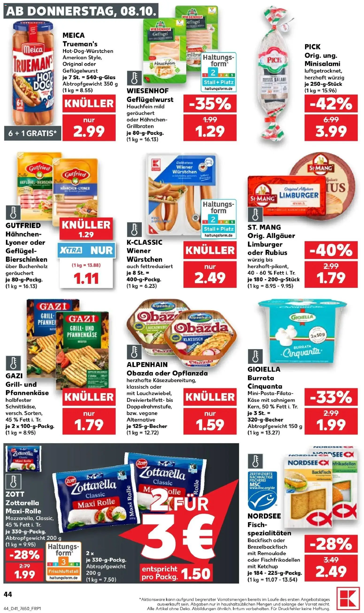 Prospekt Kaufland ab 05.10.2026 » Angebote Online zum Blättern | Seite: 54 | Produkte: Grill, Meica, Fisch, Ketchup