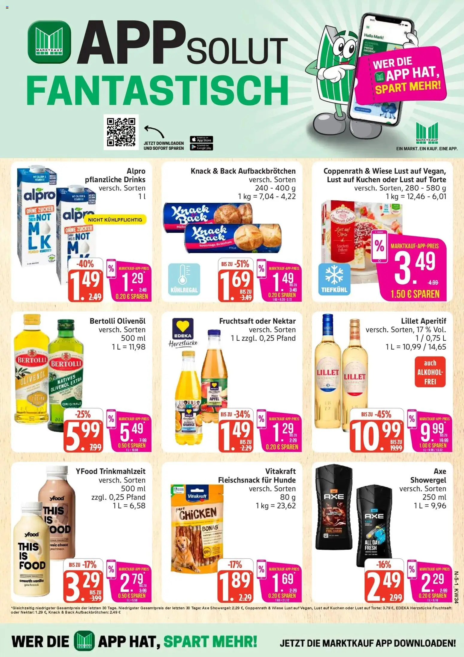 Marktkauf Prospekt Cuxhaven (ab 17.08.2026) » Angebote online | Seite: 5 | Produkte: Spaghetti, Olivenol, Bertolli olivenol, Fruchtsaft