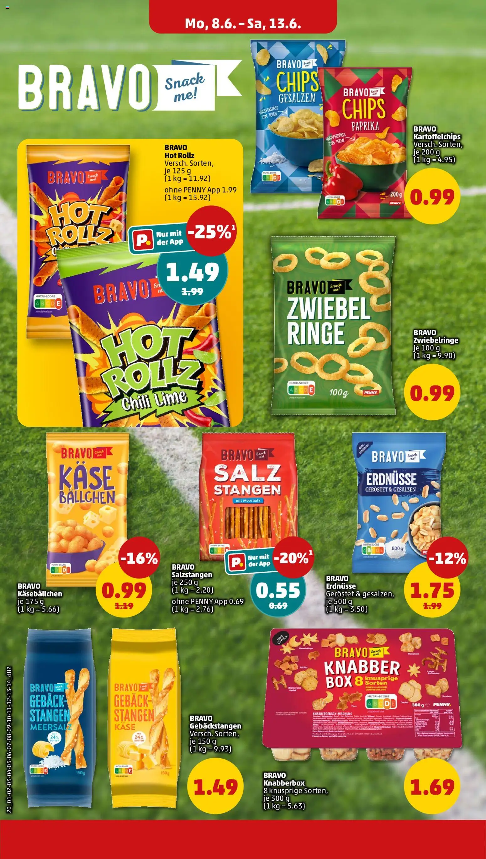 Penny Prospekt – gültig ab 08.06.2026 | Seite: 22 | Produkte: Käse, Paprika, Salz, Chili