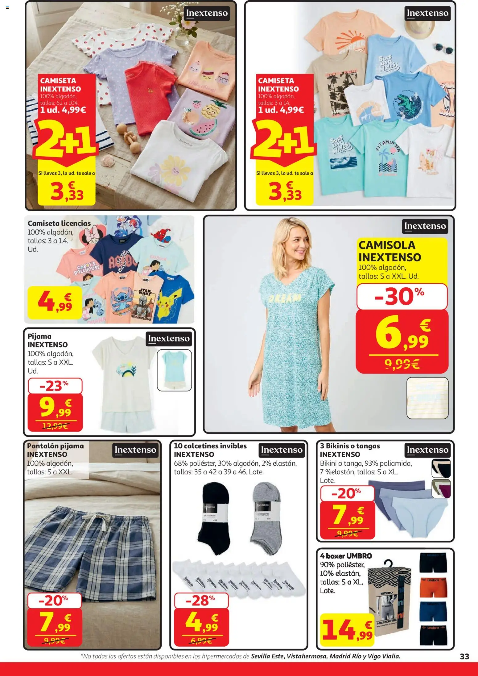 Alcampo  HG General Cat │ válido desde el 07.04.2026 | Página: 33 | Productos: Pijama, Té