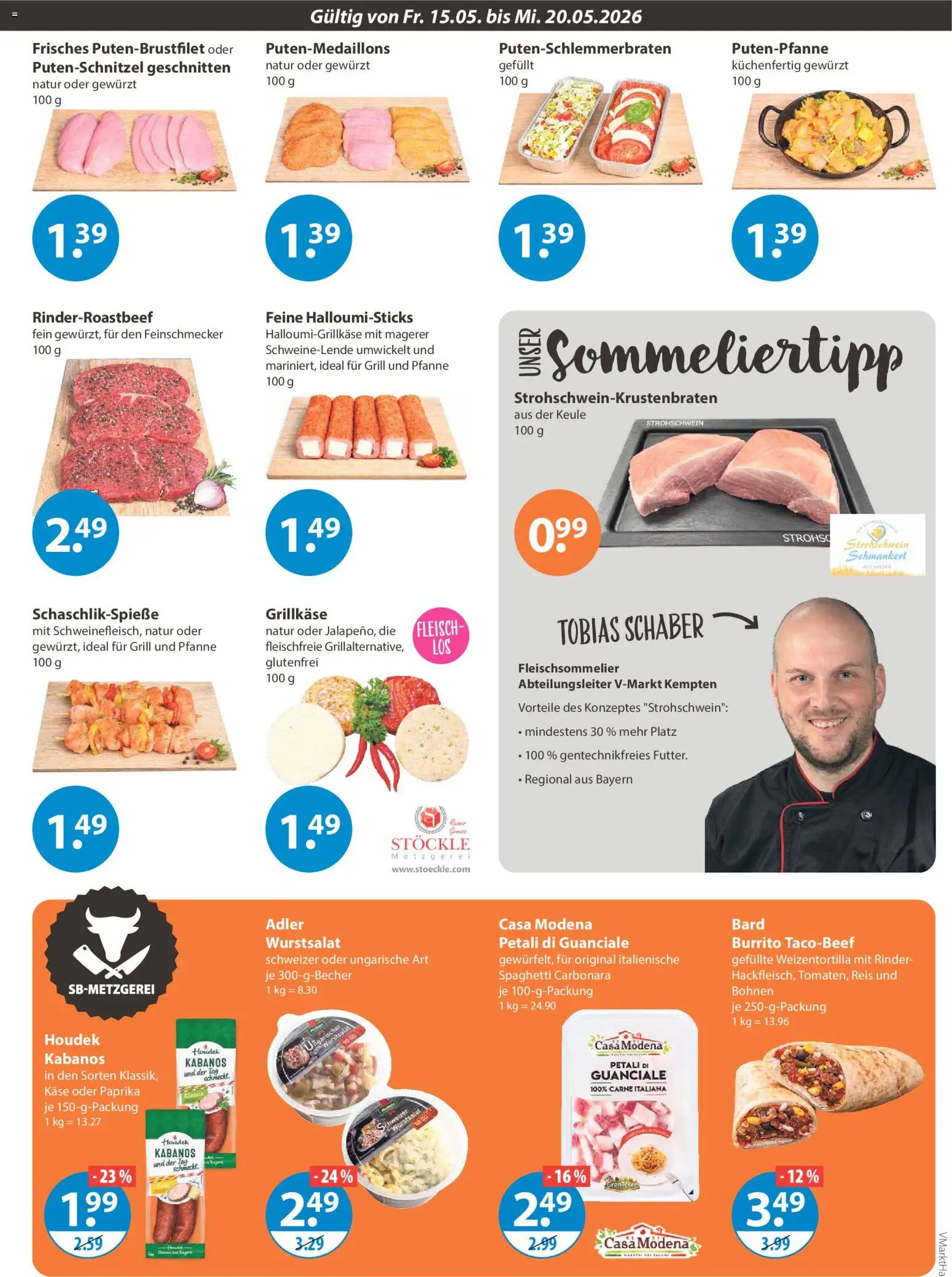 V-Markt Angebote – gültig ab 15.05.2026 | Seite: 3 | Produkte: Grill, Käse, Paprika, Fleisch