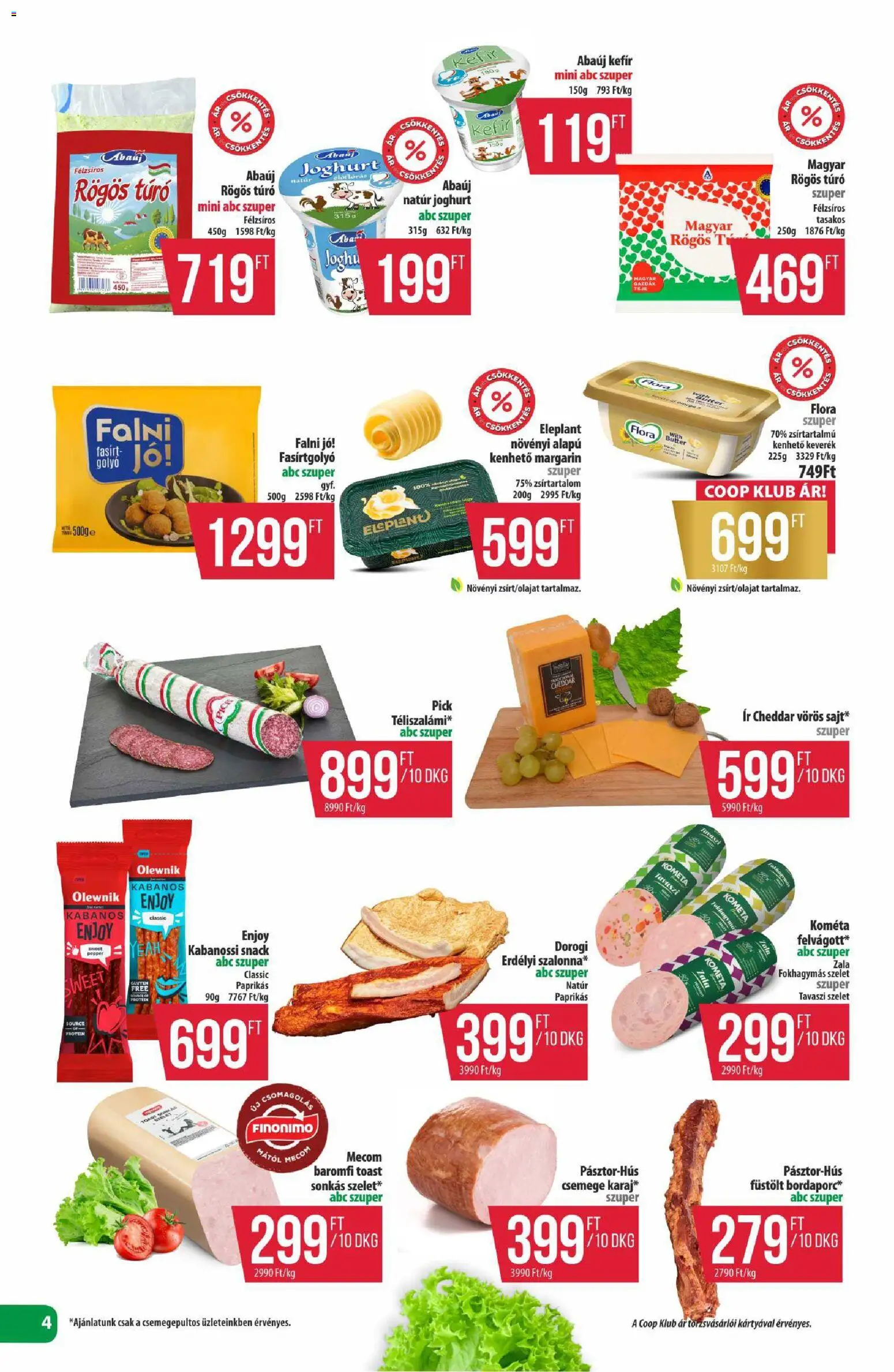 COOP akciós ujság - amely érvényes a következő dátumtól: 14.05.2026 | Oldal: 4