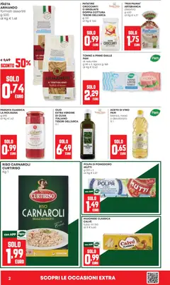Anteprima del volantino Panorama volantino valido a partire dal 08/10/2026 | Pagina: 2 | Prodotti: Riso Carnaroli, Riso, Pomodoro, Pasta