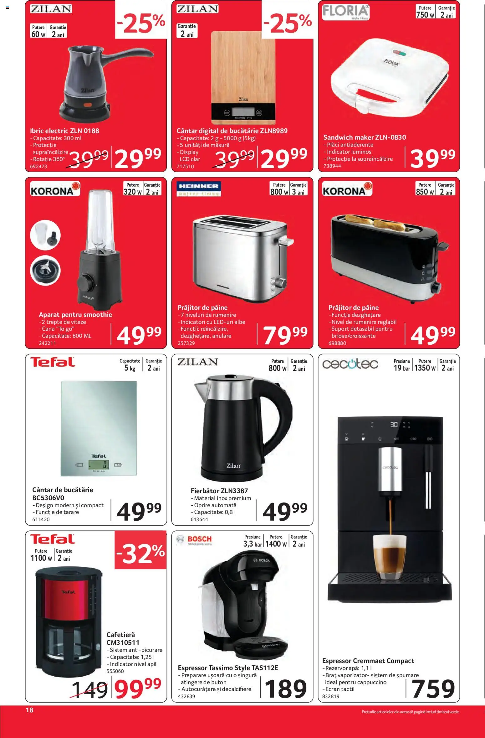 Noul catalog Selgros – valabil de la 12.06.2026 | Pagină: 18 | Produse: Delgeç, Espressor, Pâine, Smoothie