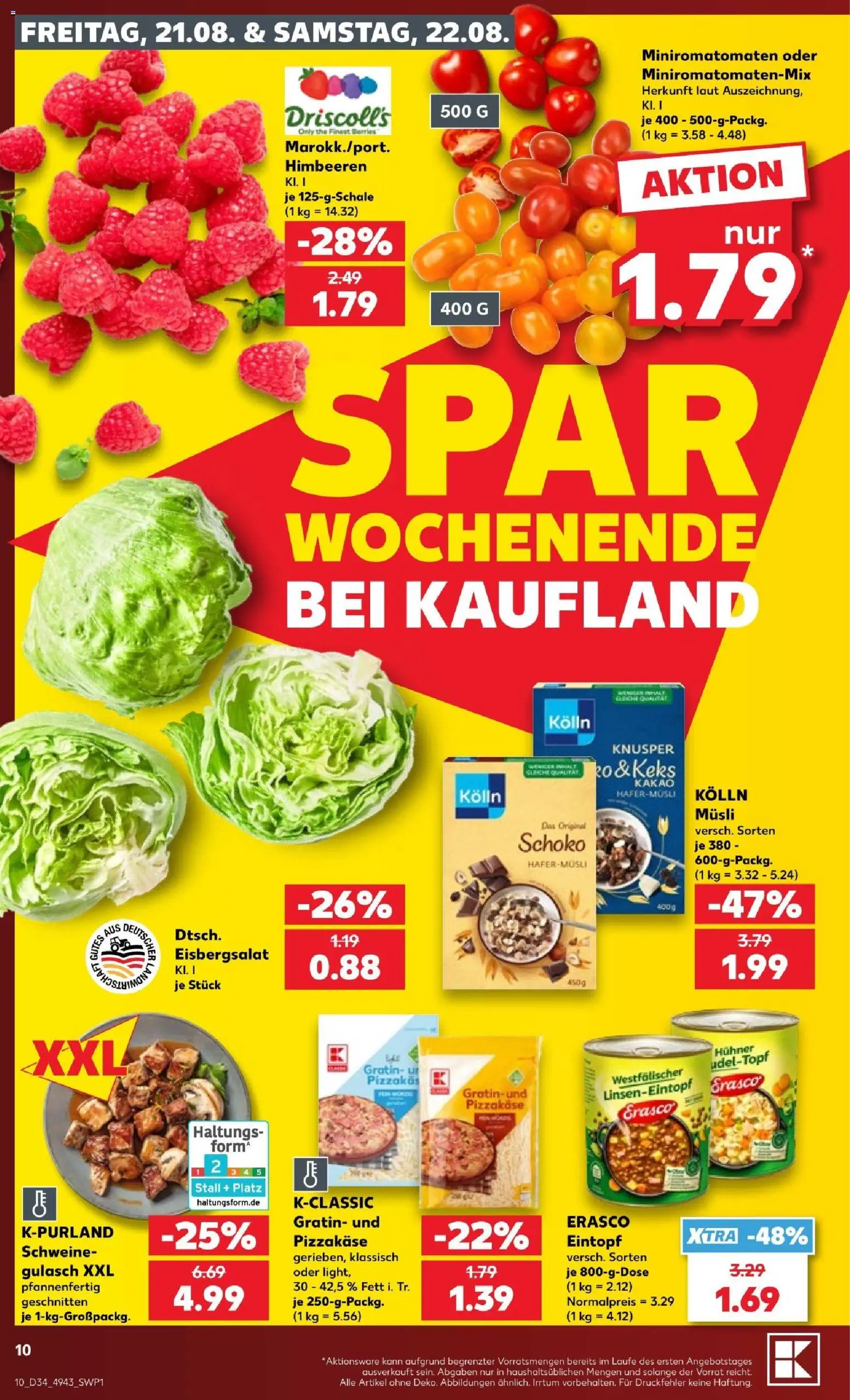 Kaufland Německo leták - Köln od 20.08.2026 | Strana: 10 | Produkty: Finish, Milka, Sprite, Persil