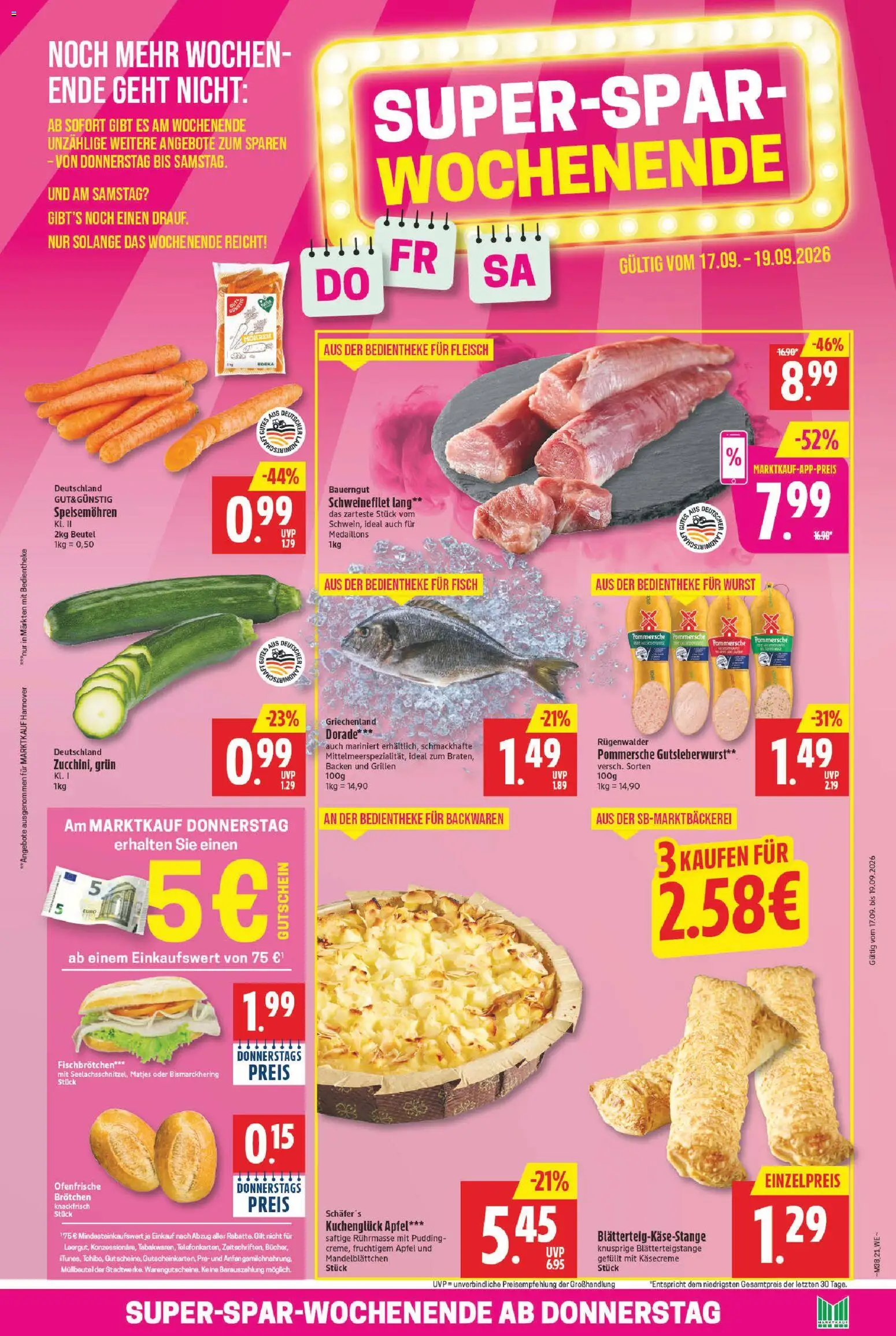 Marktkauf Prospekt – gültig ab 14.09.2026 | Seite: 21 | Produkte: Äpfel, Ofenfrische, Mohren, Reis