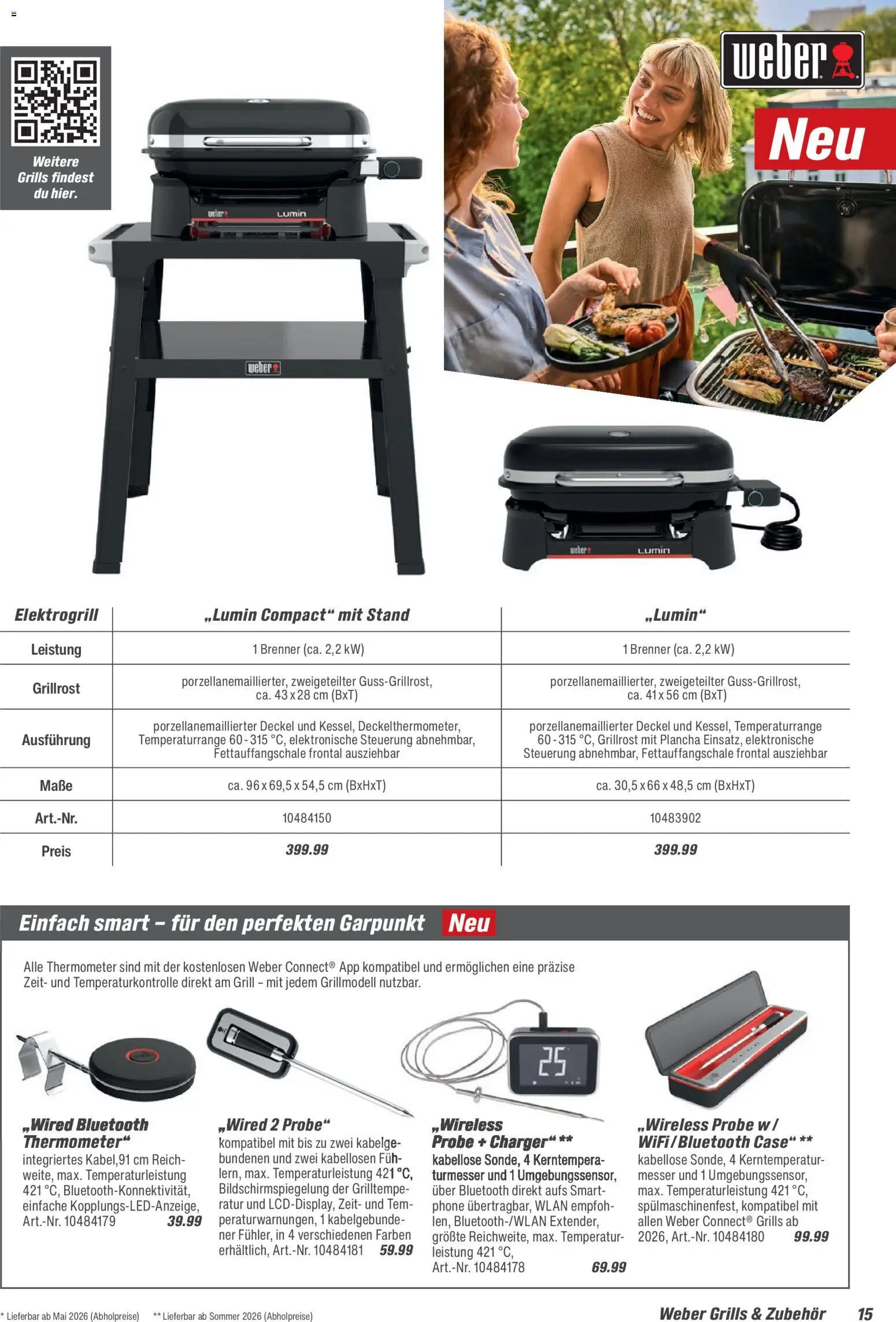 Toom Baumarkt  Grills & Zubehör 2026 – gültig ab 14.02.2026 | Seite: 15 | Produkte: Grill, Thermometer