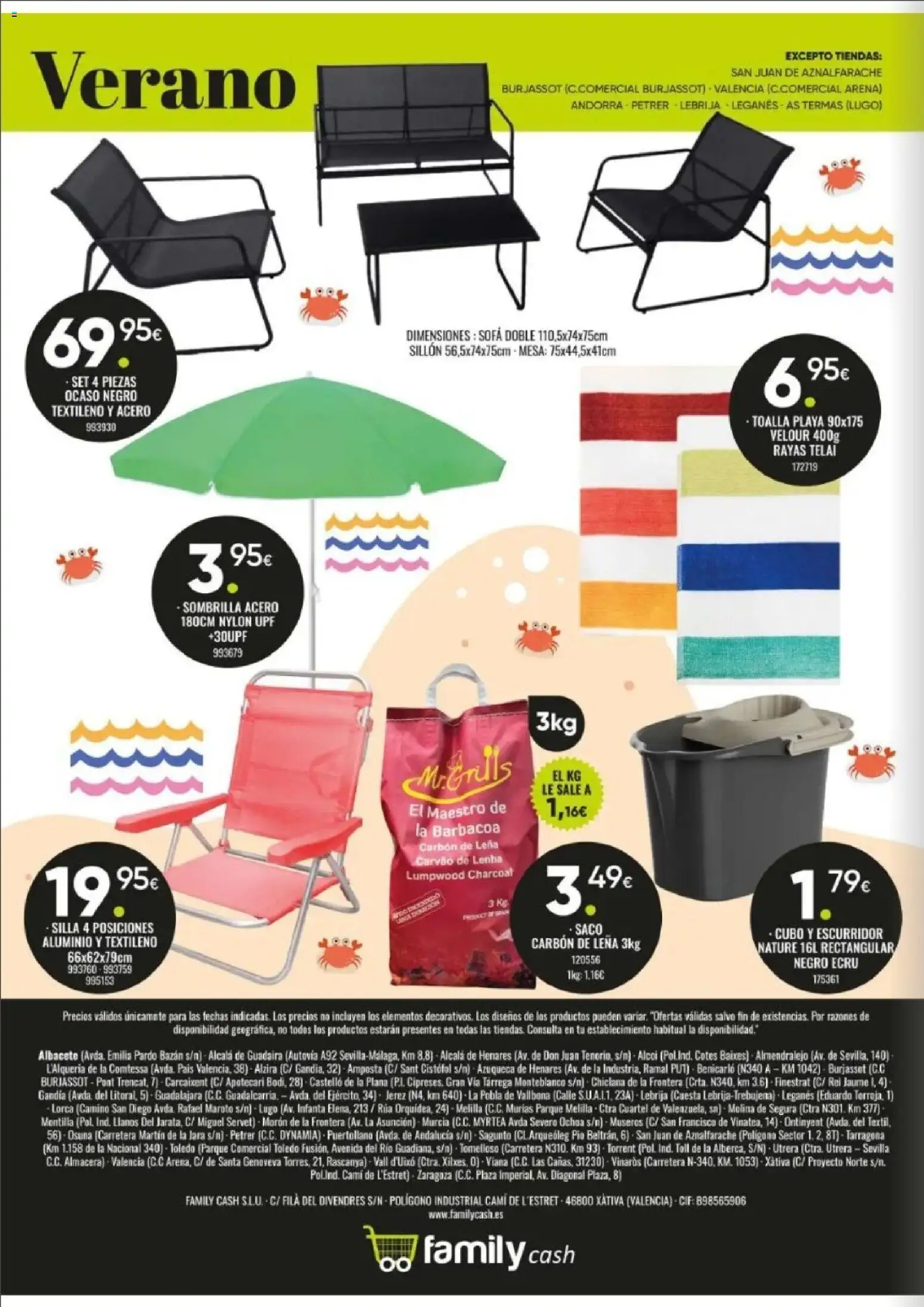 Family Cash folleto │ válido desde el 10/08/2026 | Página: 18 | Productos: Sombrilla, Barbacoa, Mesa, Silla