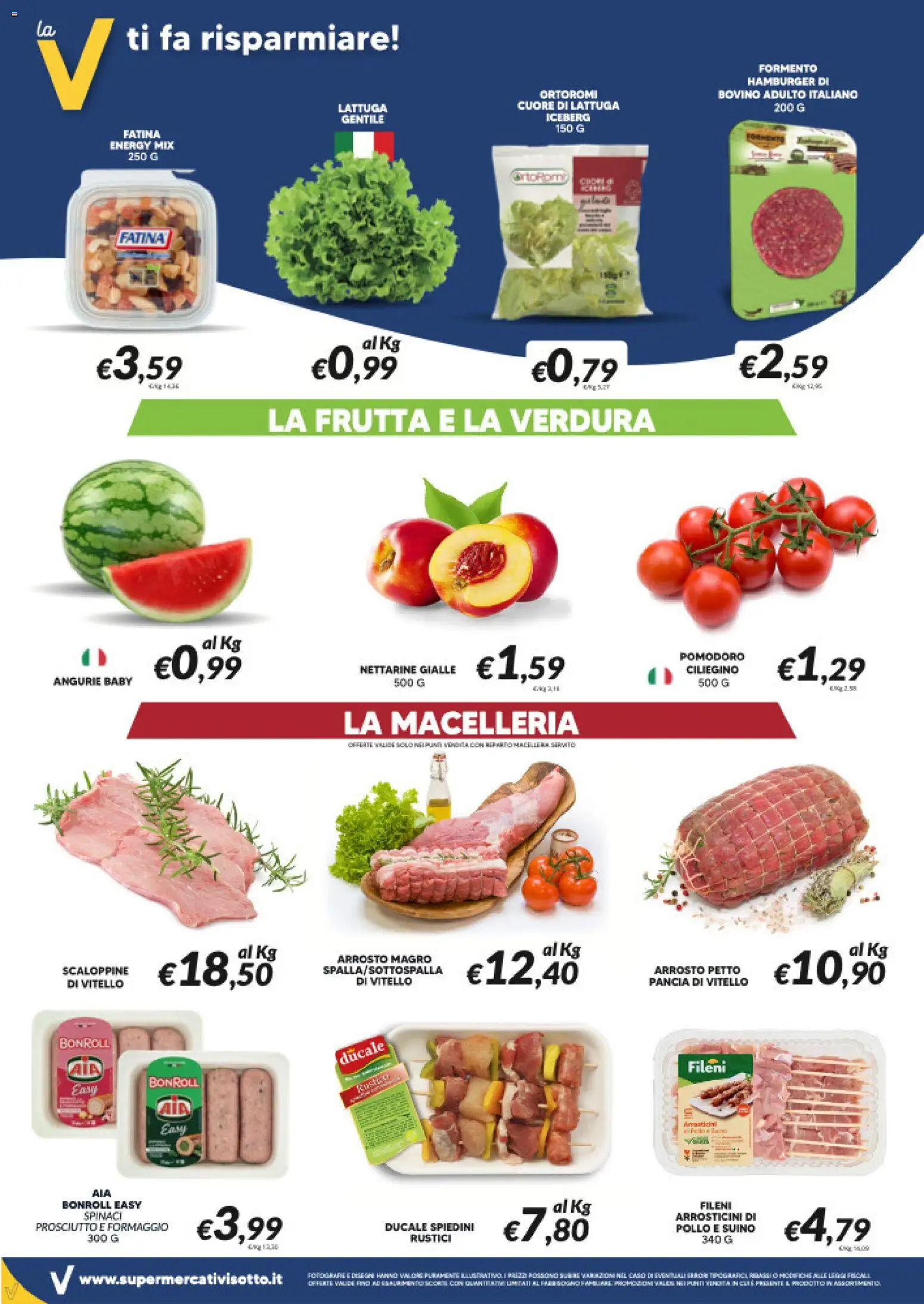Volantino Visotto del 03.06.2026 | Pagina: 2 | Prodotti: Suino, Pomodoro, Hamburger, Spiedini
