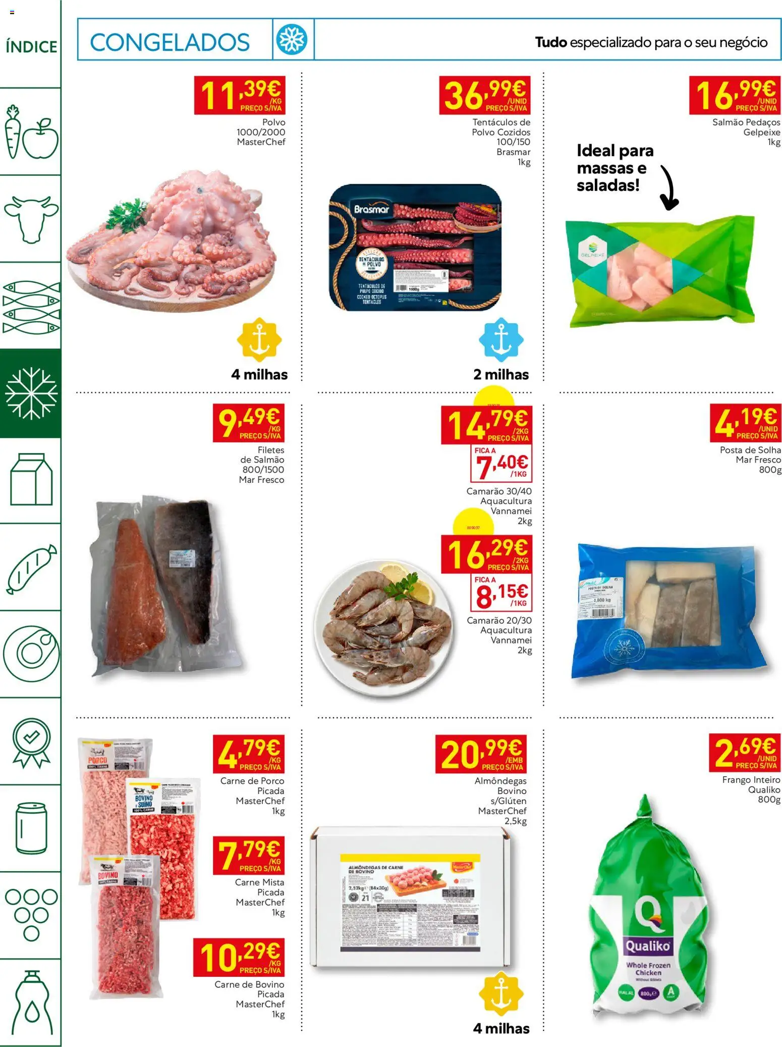 Recheio folheto Horeca Madeira │ válido de 06/10/2026 | Página: 10 | Produtos: Polvo, Salmão, Saladas, Carne de porco
