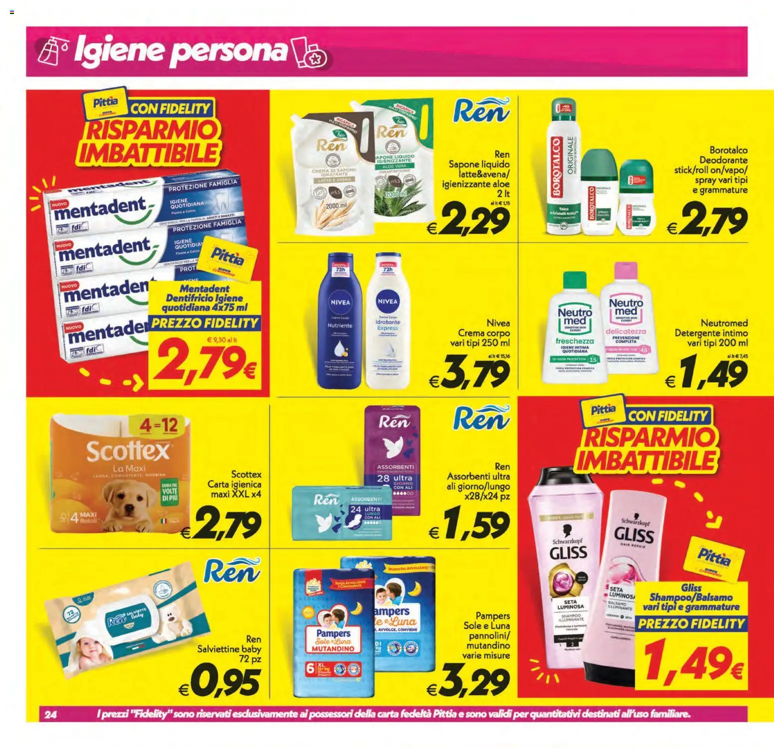 Volantino SuperConveniente del 31/07/2026 | Pagina: 24 | Prodotti: Illuminante, Sapone, Dentifricio, Detergente