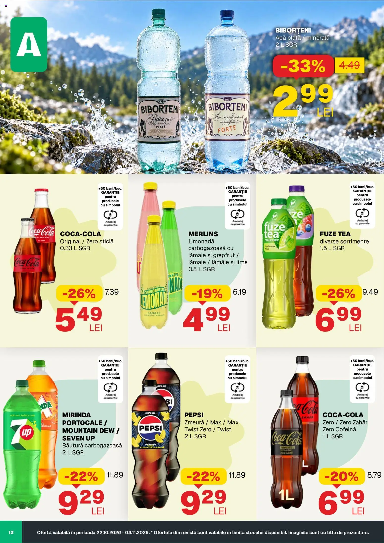 Noul catalog Annabella – valabil de la 22.10.2026 | Pagină: 12 | Produse: Zero, Limonada, Zahăr, Lămâie