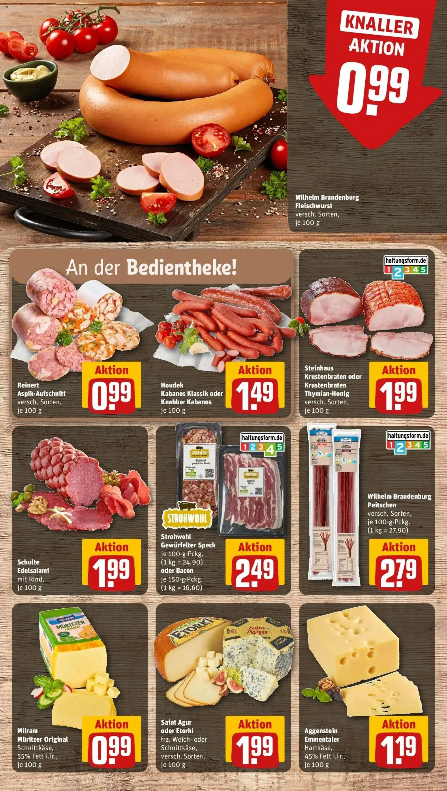 REWE Prospekt ab 17.08.2026 zum Blättern » Angebote | Seite: 12 | Produkte: Krustenbraten, Milram