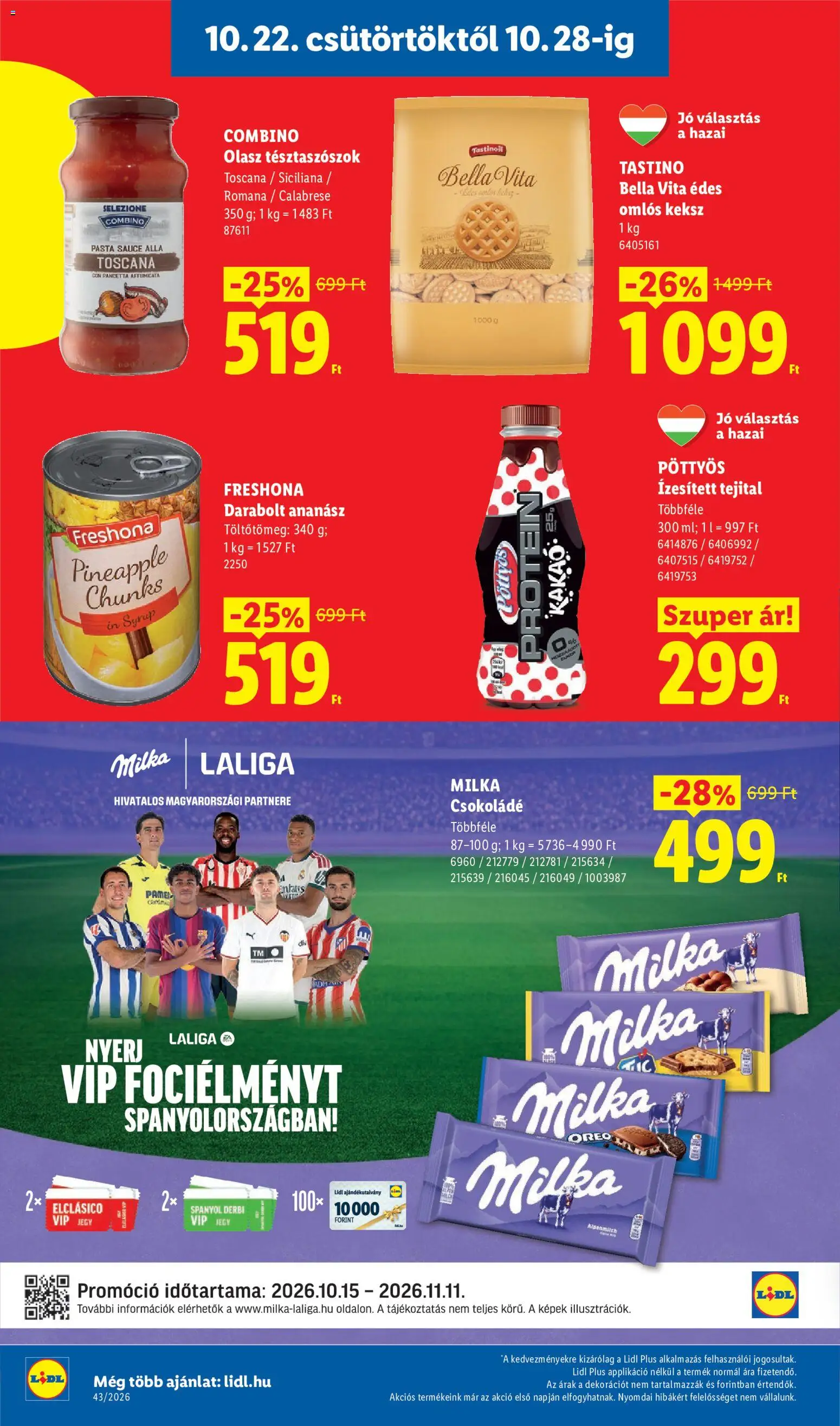 Lidl akciós ujság - amely érvényes a következő dátumtól: 2026.10.22. | Oldal: 14