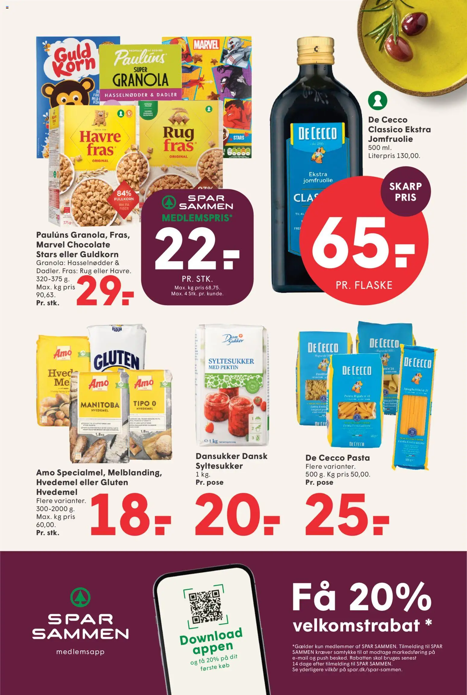 Spar tilbudsavis – gyldig fra 10/07/2026 | Side: 12 | Produkter: Pasta, Hvedemel, Hasselnødder, Dadler