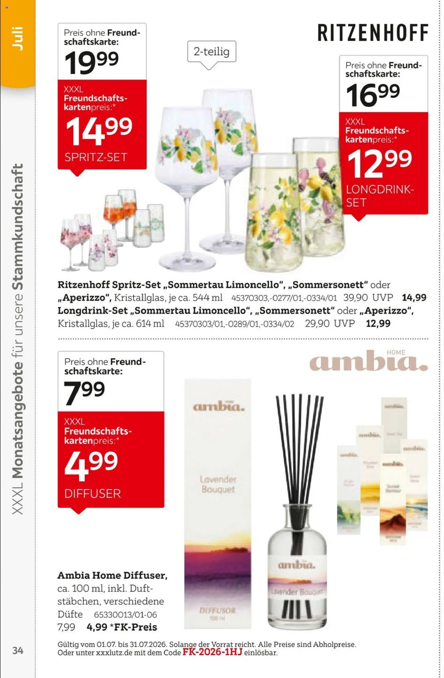 XXXL Lutz  Freundschaftskartenjournal – gültig ab 01.02.2026 | Seite: 34 | Produkte: Duft