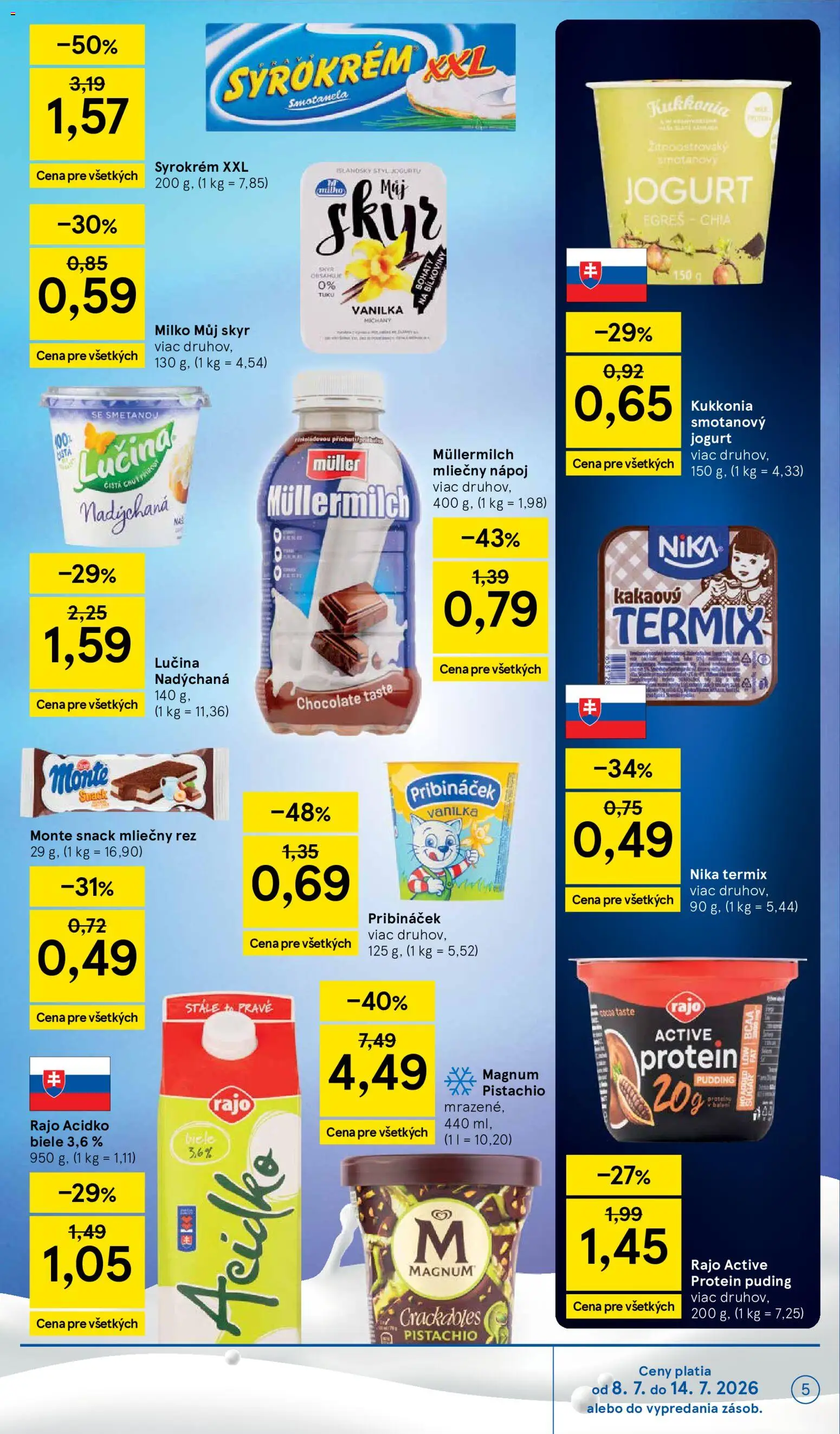 Nové Tesco akcie – leták je platný od 08.07.2026 | Strana: 5
