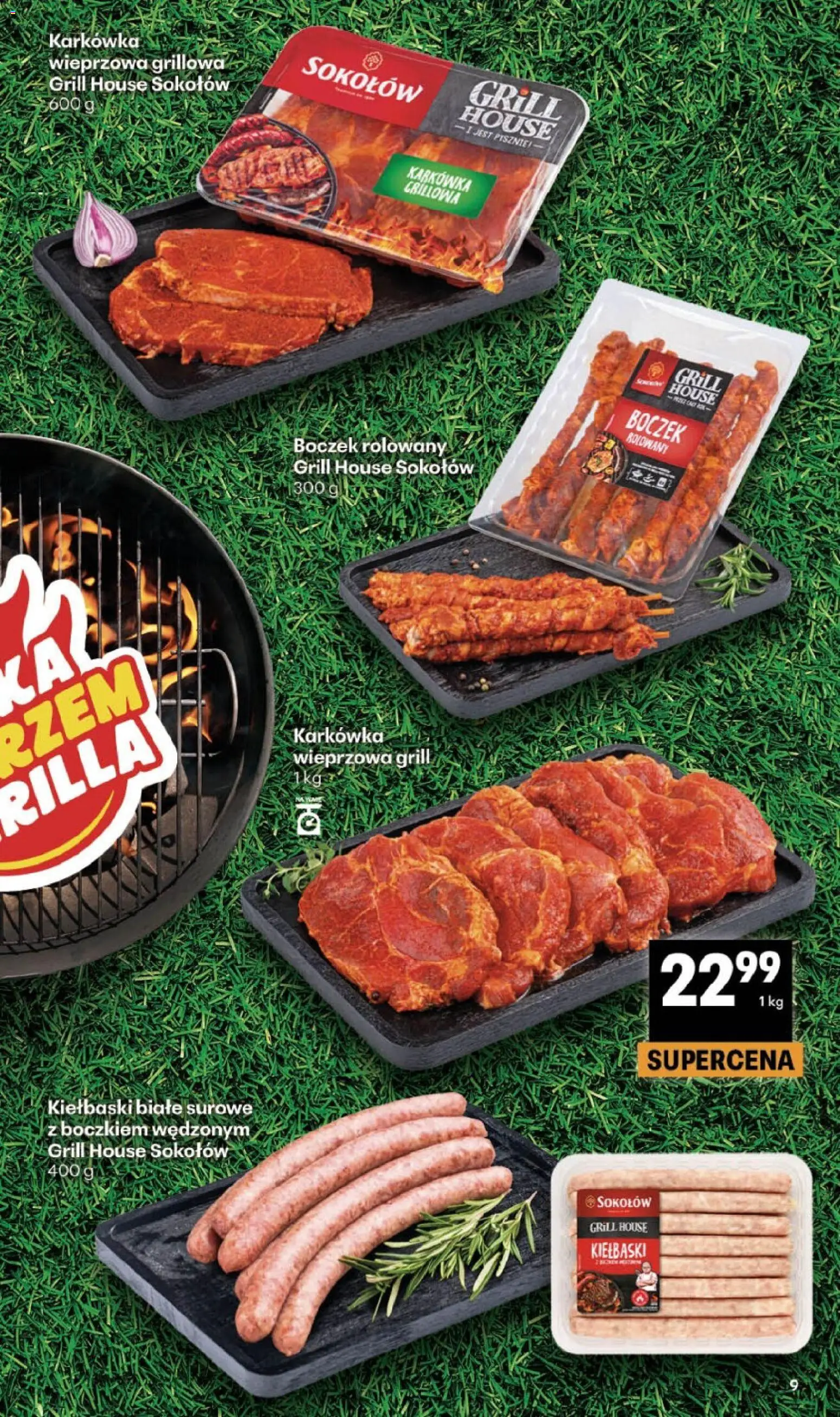 Delikatesy Centrum gazetka od 18.06.2026 | Strona: 9 | Produkty: Karkówka, Karkówka wieprzowa, Kiełbaski, Boczek