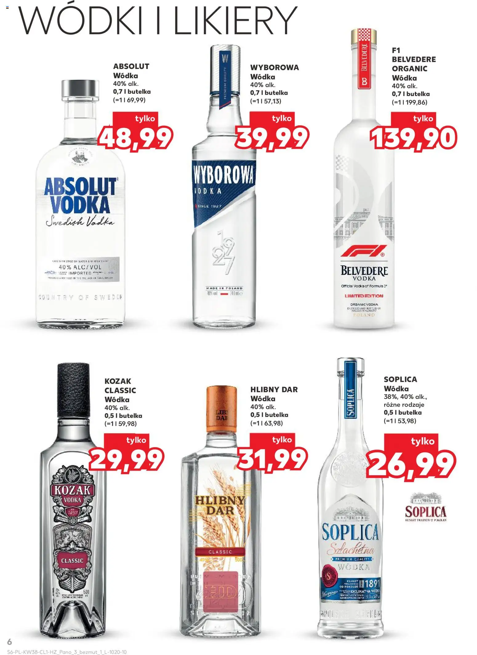 Kaufland Polsko leták - Barek od 17.09.2026 | Strana: 6 | Produkty: Vodka