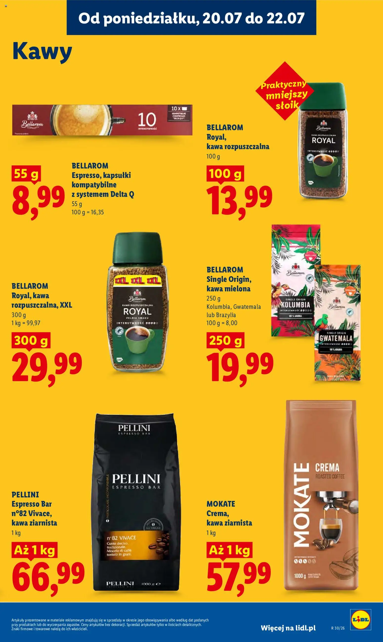 Lidl gazetka od 20.07.2026 | Strona: 83 | Produkty: Kapsułki, Kawa ziarnista, Kawa rozpuszczalna, Kawa mielona