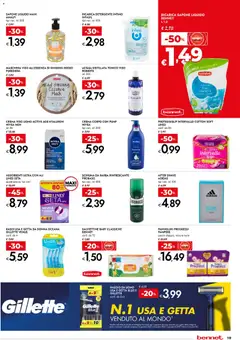 Anteprima del volantino bennet volantino valido a partire dal 13/08/2026 | Pagina: 19 | Prodotti: Pannolini, Detergente, Crema viso, Intimo