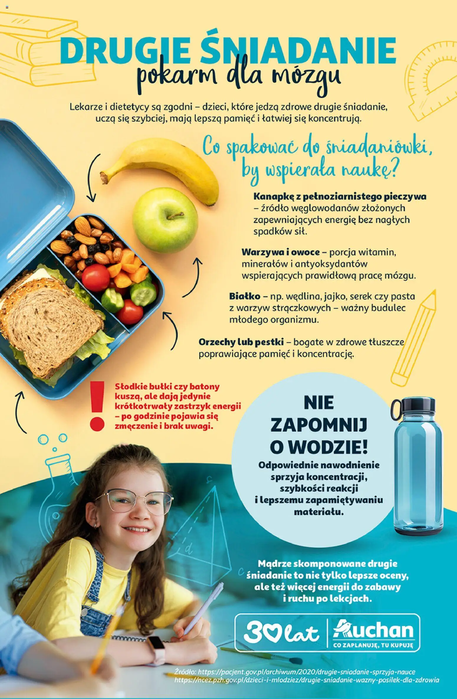 Auchan gazetka - 30 Lat Hipermarket od 03.09.2026 | Strona: 48 | Produkty: Serek, Białko, Pasta, Owoce