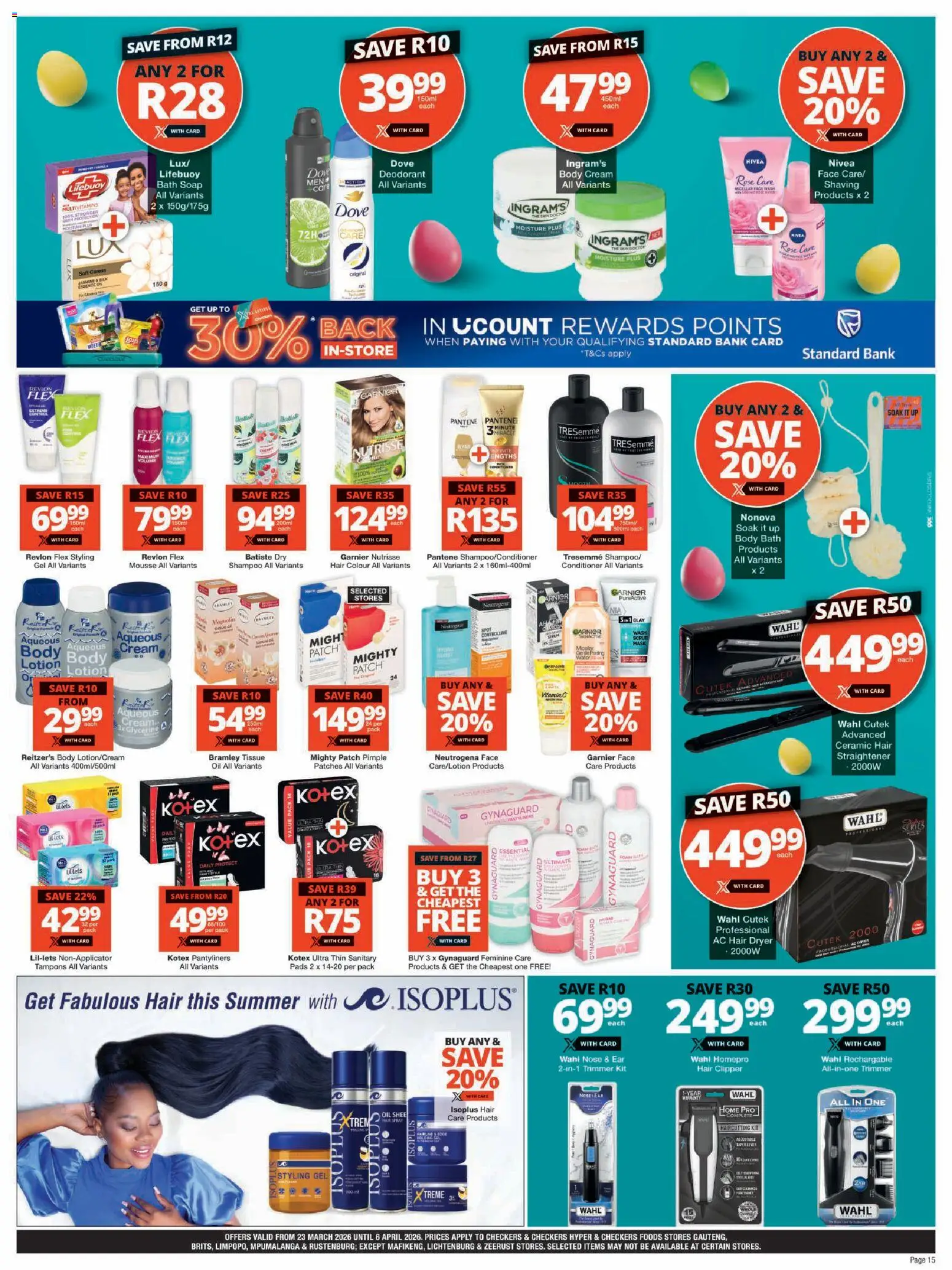 Checkers - Gauteng - March Month-End Promotion (23/03/2026 - 06/04/2026 ...