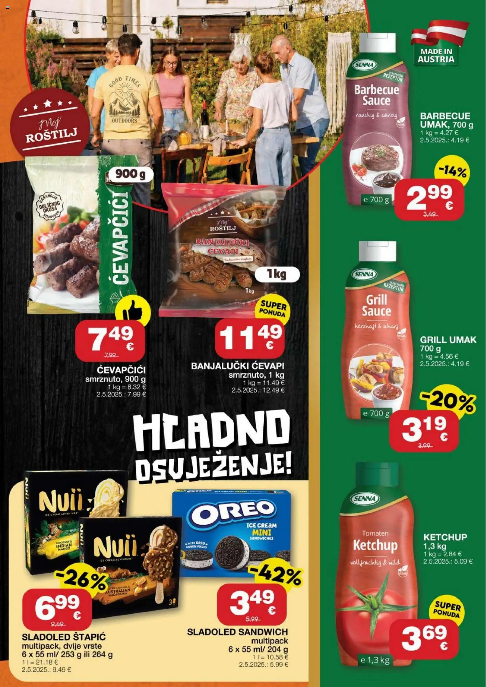 Stanić Diskont katalog | vrijedi od 09.07.2026 | Stranica: 7 | Proizvodi: Roštilj, Sladoled, Mango, Ćevapčići