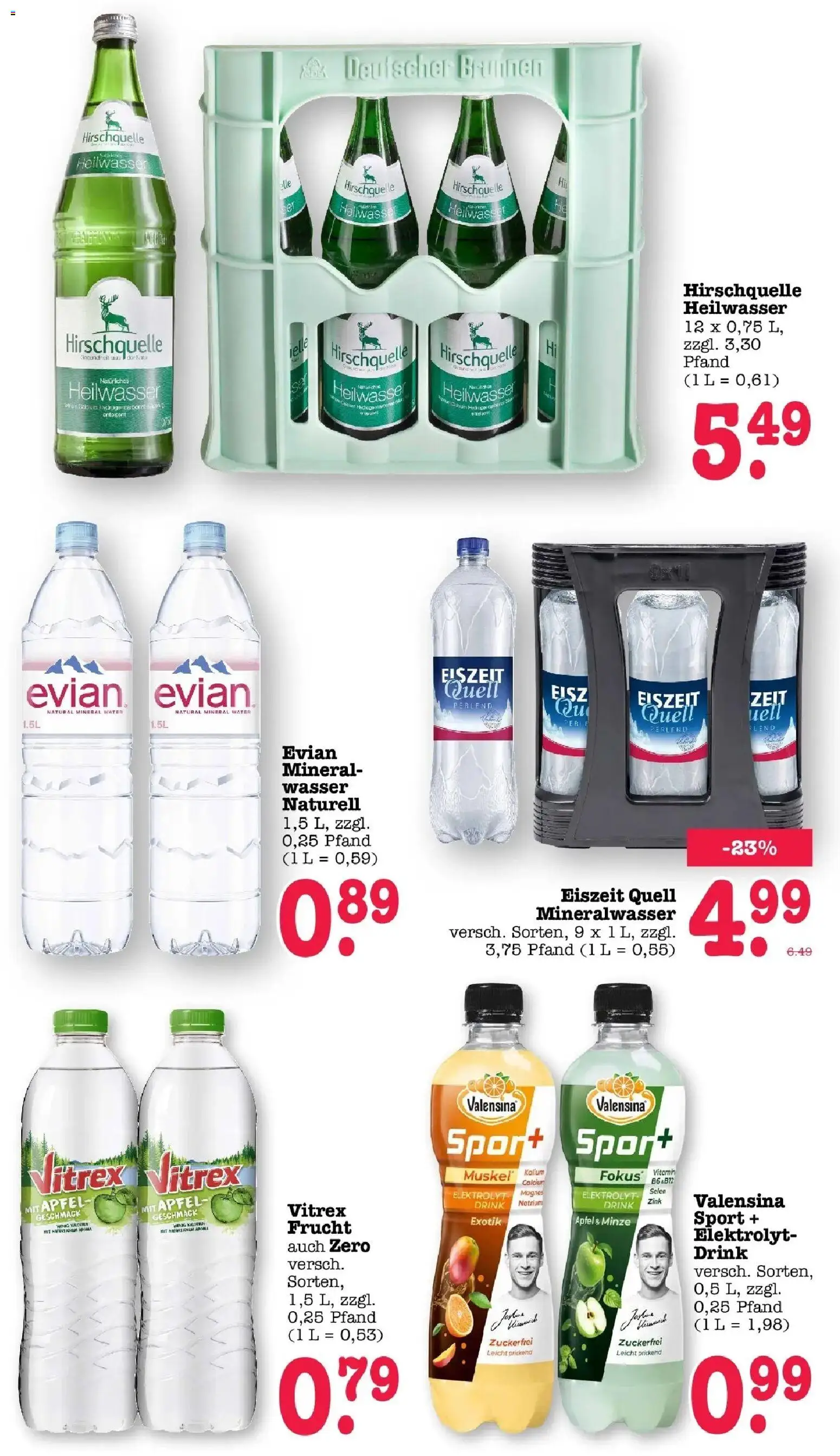 Edeka Prospekt Karlsruhe (ab 24.08.2026) » Angebote Online | Seite: 44 | Produkte: Äpfel, Mineralwasser, Valensina, Wasser
