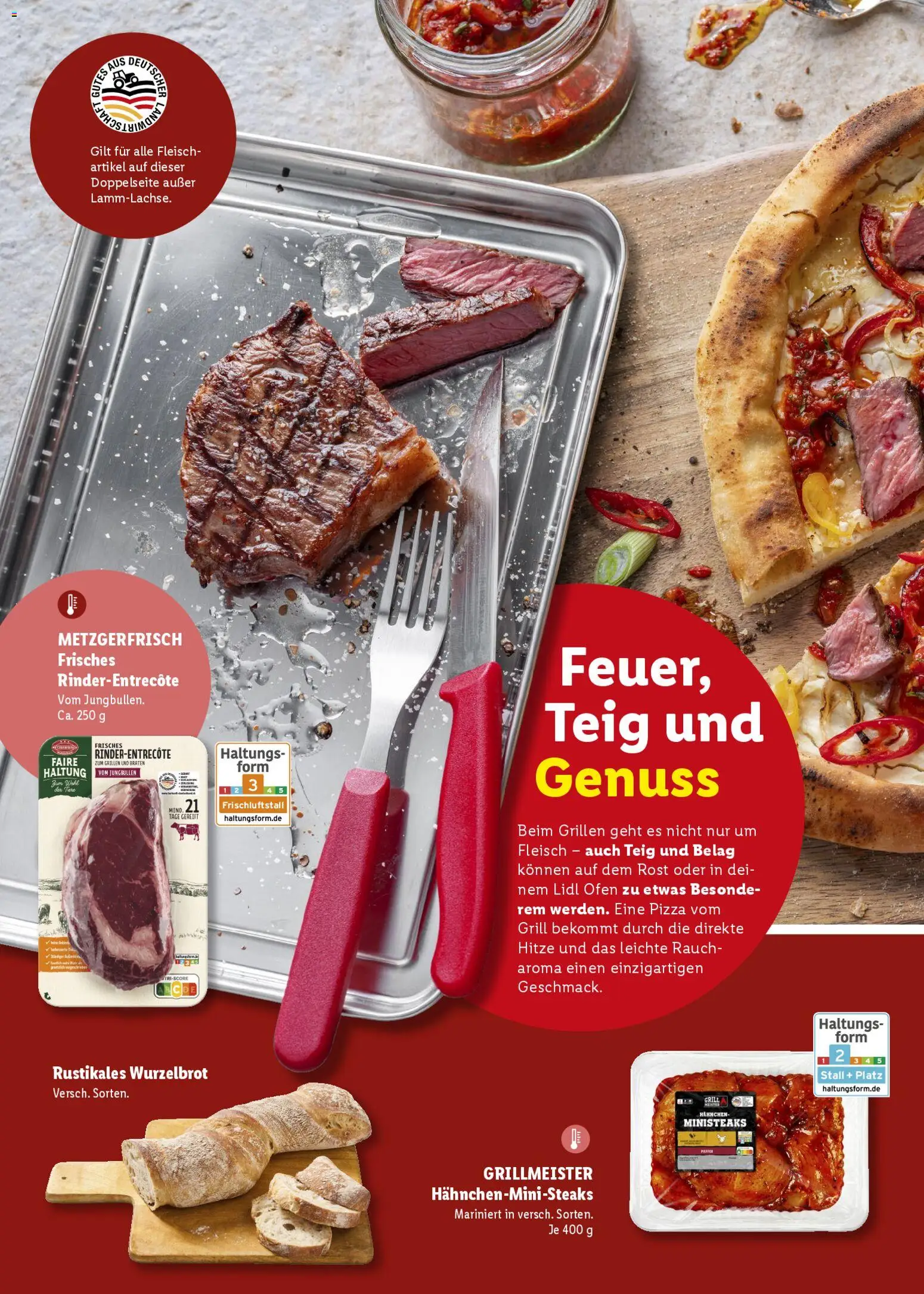 Lidl Německo leták - Grillen od 25.04.2026 | Strana: 28 | Produkty: Pizza, Rošt