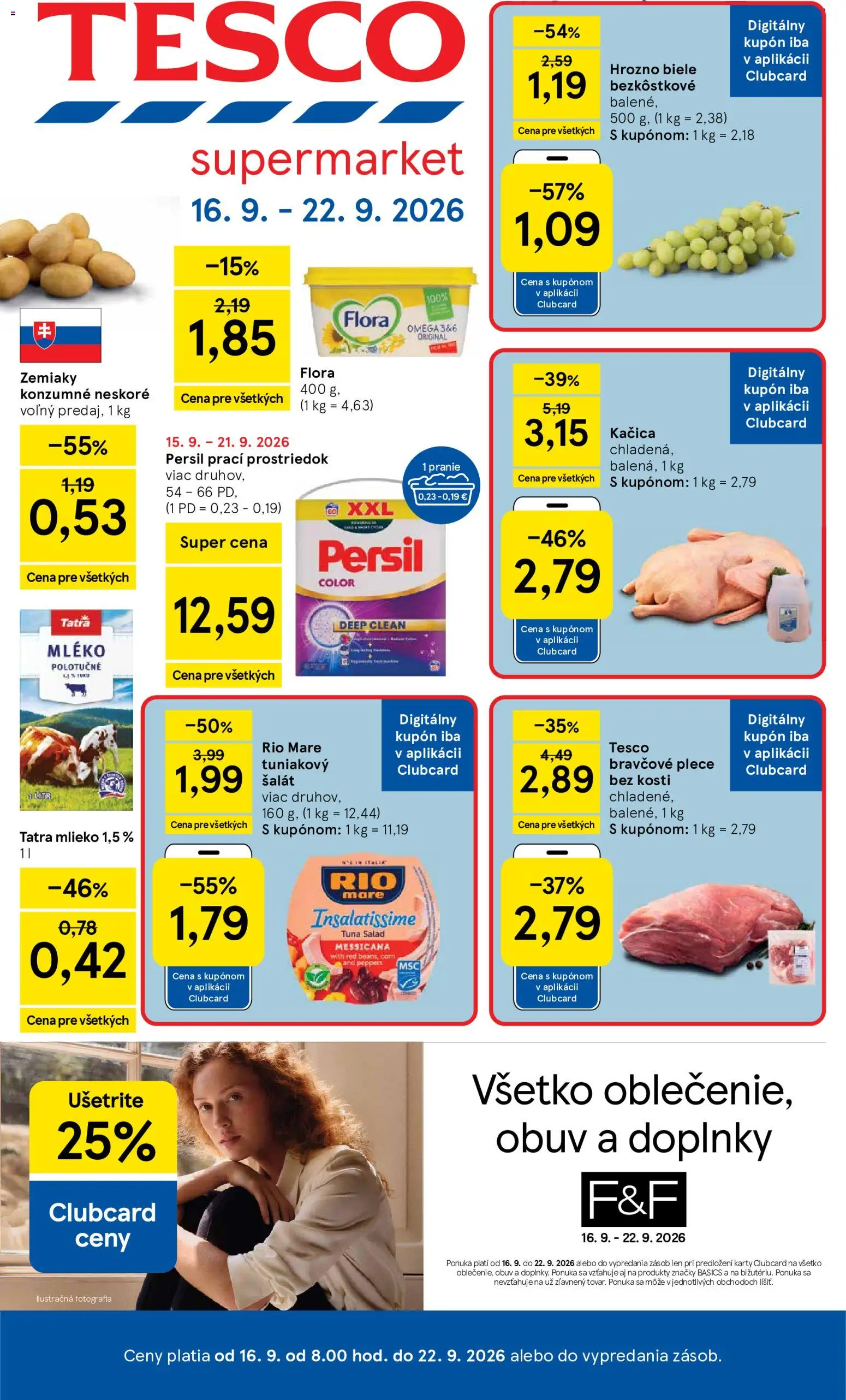 Nové Tesco akcie – leták je platný od 16.09.2026 | Strana: 1