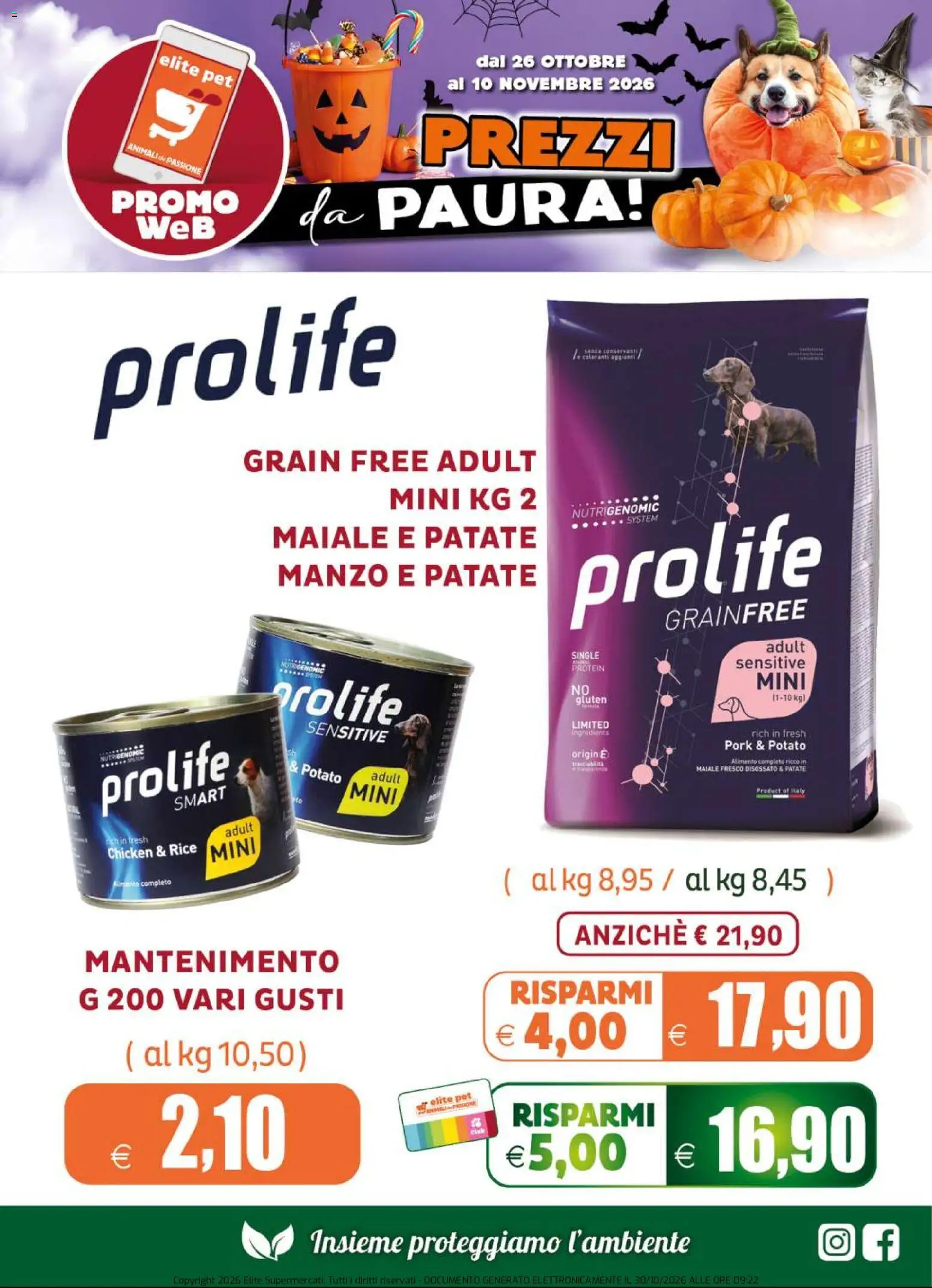Volantino Elite Supermercati del 26/10/2026 | Pagina: 2 | Prodotti: Maiale, Manzo, Patate